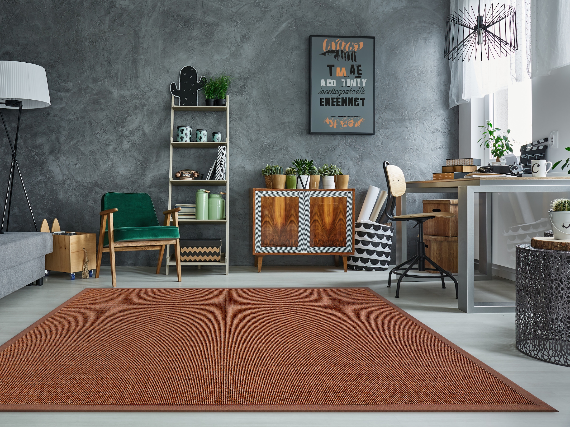 Dekowe Sisalteppich »Mara S2 mit Bordüre« rechteckig 5 mm Höhe Flachgewebe, Material: 100% Sisal, Wohnzimmer, Kundenliebling