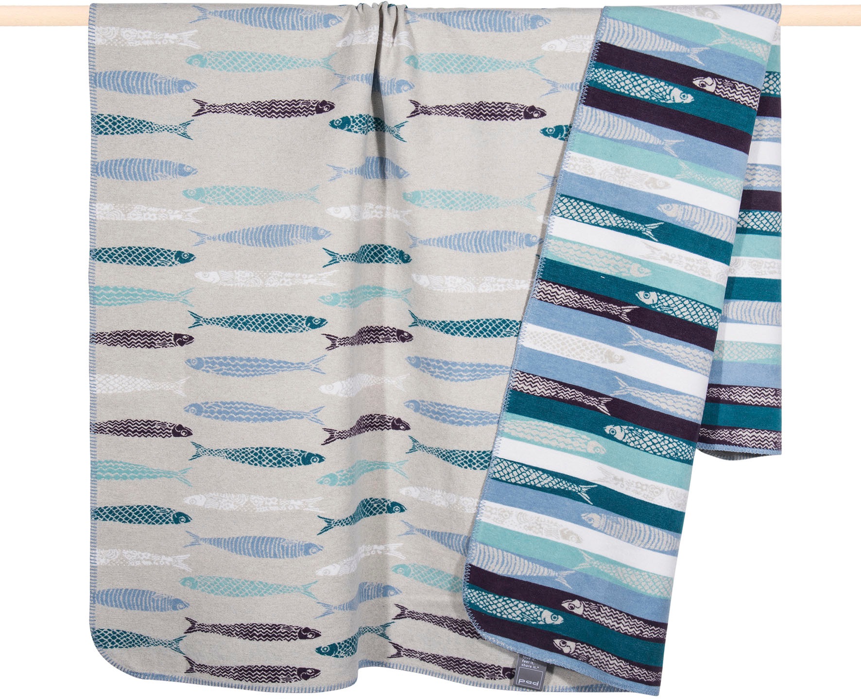 PAD Wohndecke »SARDINE«, Made in Europe, Kuscheldecke