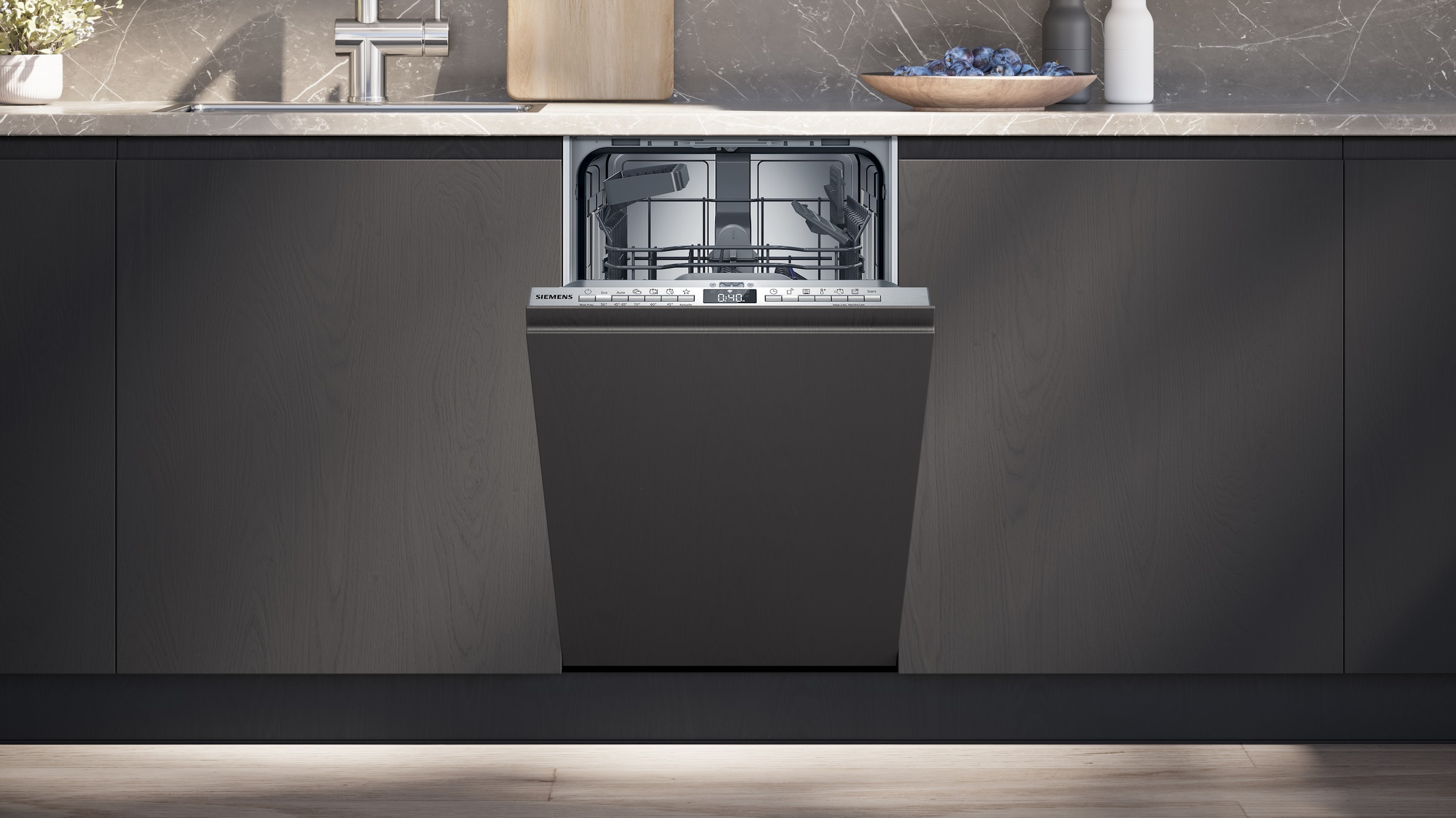 SIEMENS vollintegrierbarer Geschirrspüler iQ300 »SR63EX25KE« 10 tlg. Maßgedecke