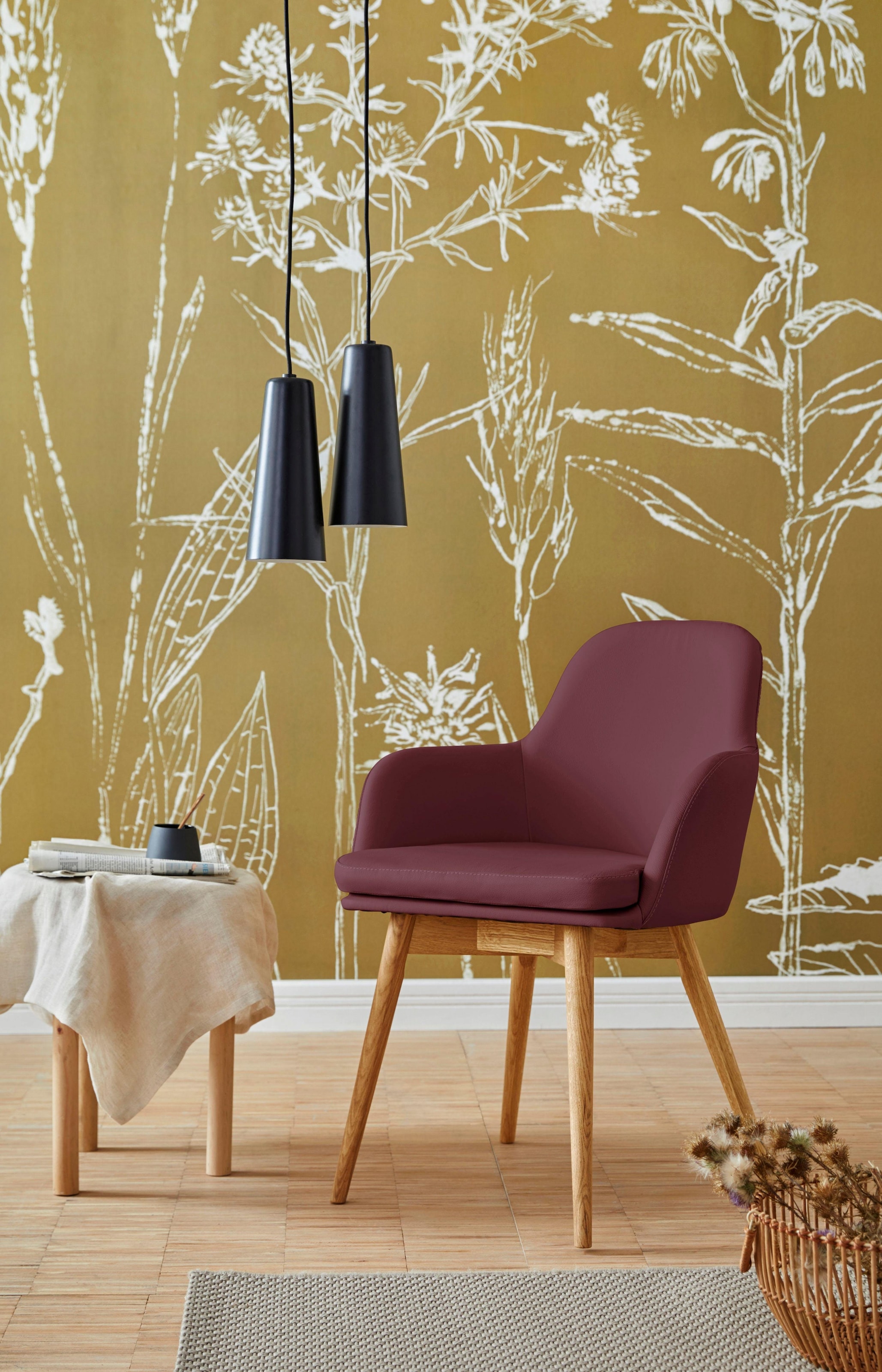 Home affaire Armlehnstuhl »Livry«, (Set), 2 St., NaturLEDER®, Polsterstuhl, günstig online kaufen