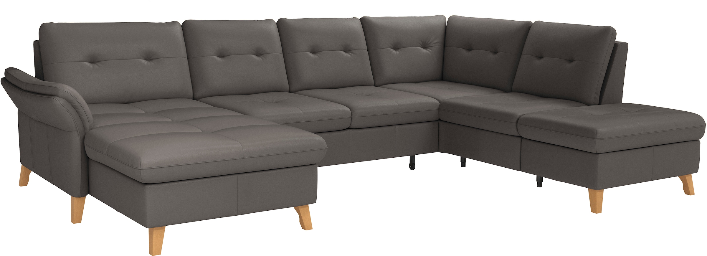 sit&more Wohnlandschaft »Göteborg«, inkl. Sitztiefenverstellung, wahlweise mit Bettfunktion & Bettkasten