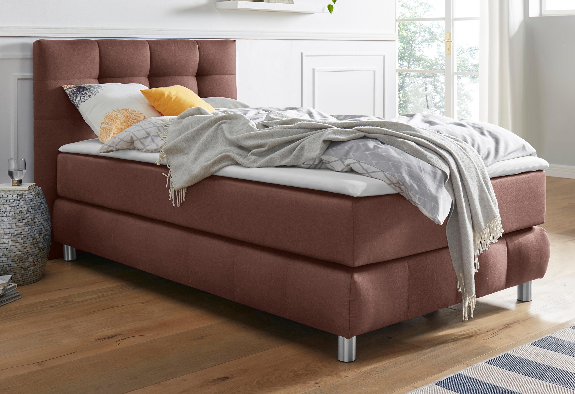 andas Boxspringbett »Salo«, incl. Topper, 6 Breiten, 2 Härtegrade, TFK auch günstig online kaufen