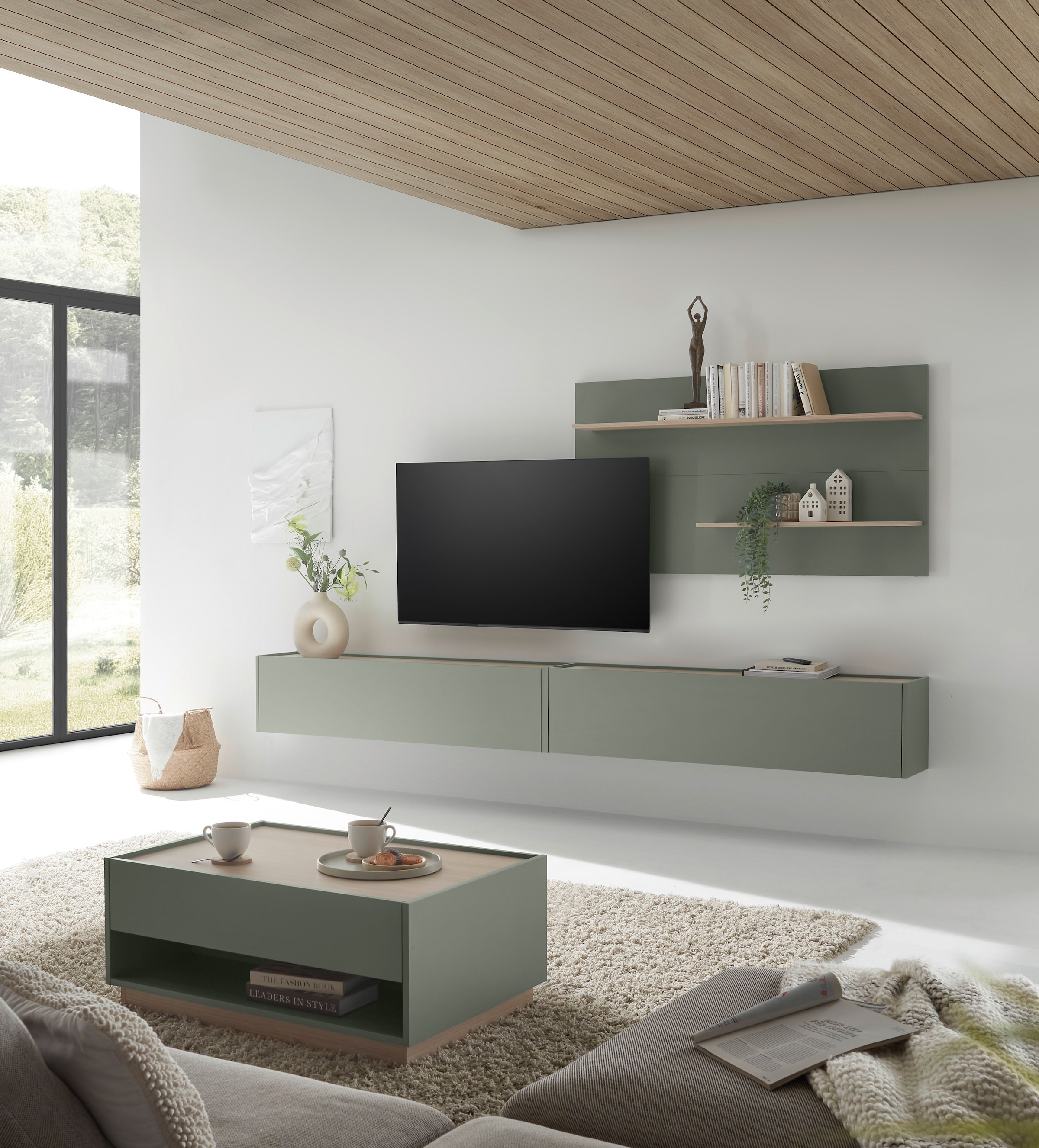 Home affaire Wohnwand »City/Giron, moderne Anbauwand, Komplettset in vielen Farben verfügbar« Set, 3 Stk. tlg.