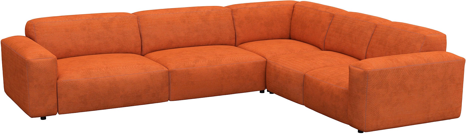 FLEXLUX Ecksofa »Lucera, super bequem durch hochwertigen Sitzaufbau mit Kaltschaum«, modern & anschmiegsam, L-Form, Designsofa