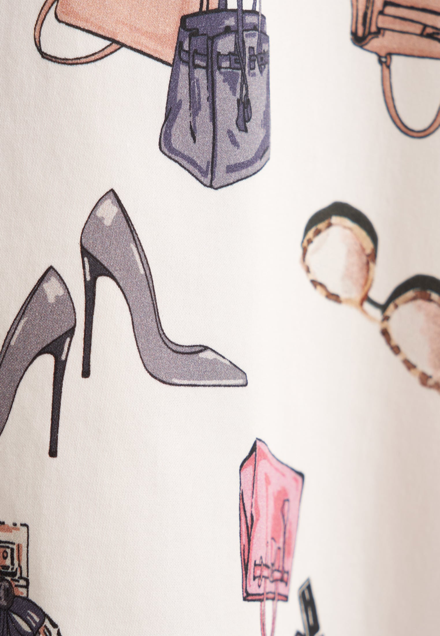 seidensticker Sommerkleid »Schwarze Rose« Langarm Kragen Druck