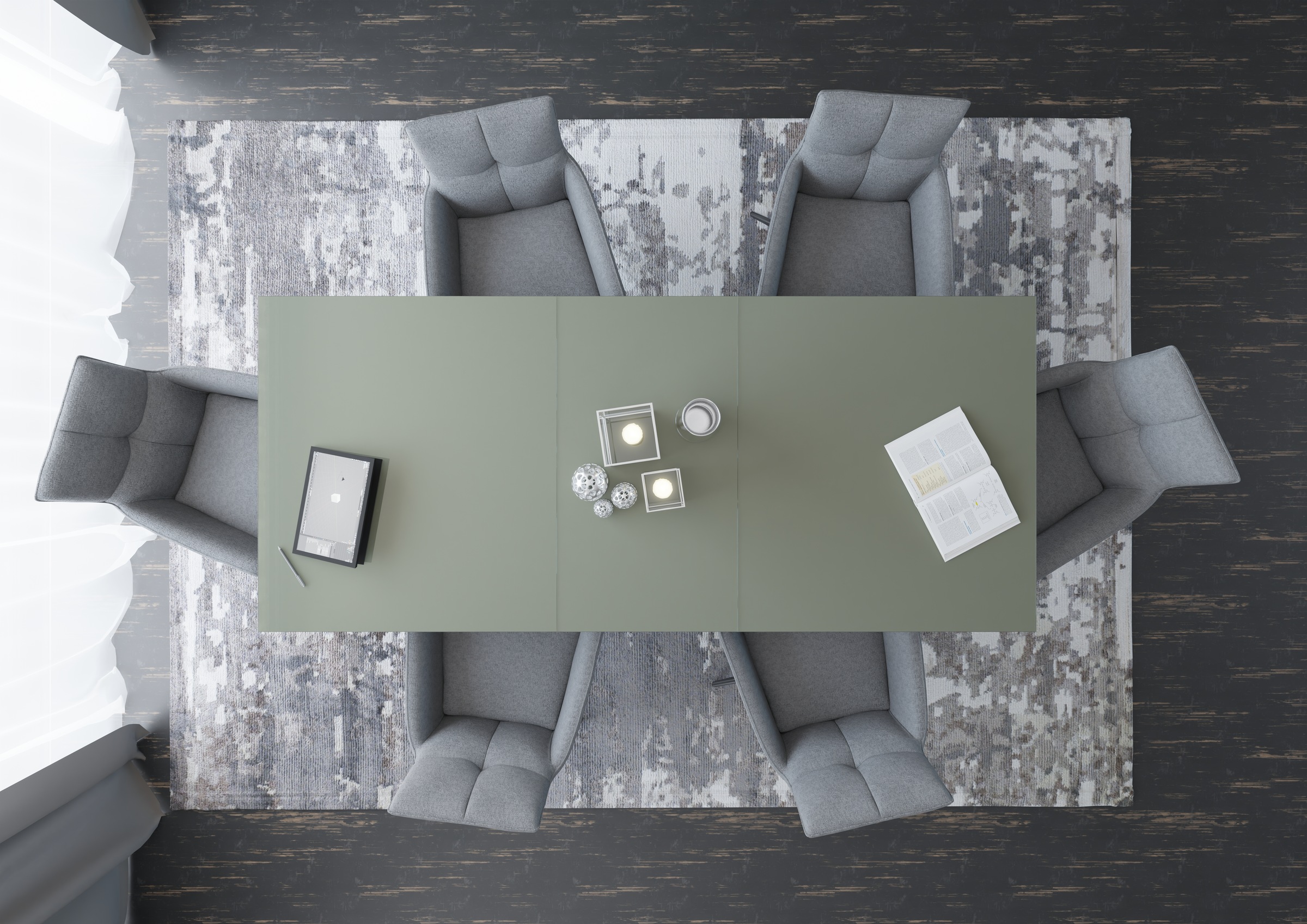 set one by Musterring Esstisch »Reno« 1 Stk. tlg. Mit Vierkantfuß, wählbaren Gestellen und Plattenfarben