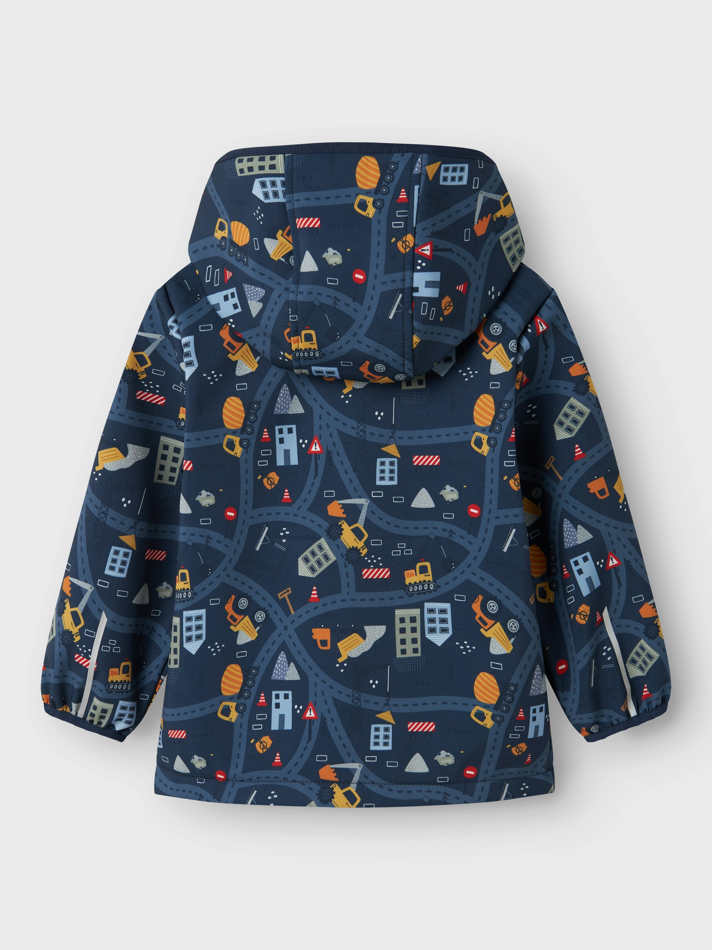 Name It Softshelljacke »NMMMALTA05 SOFTSHELL JACKET AOP FO« mit Kapuze Materialmix, wasserdicht, winddicht, atmungsaktiv