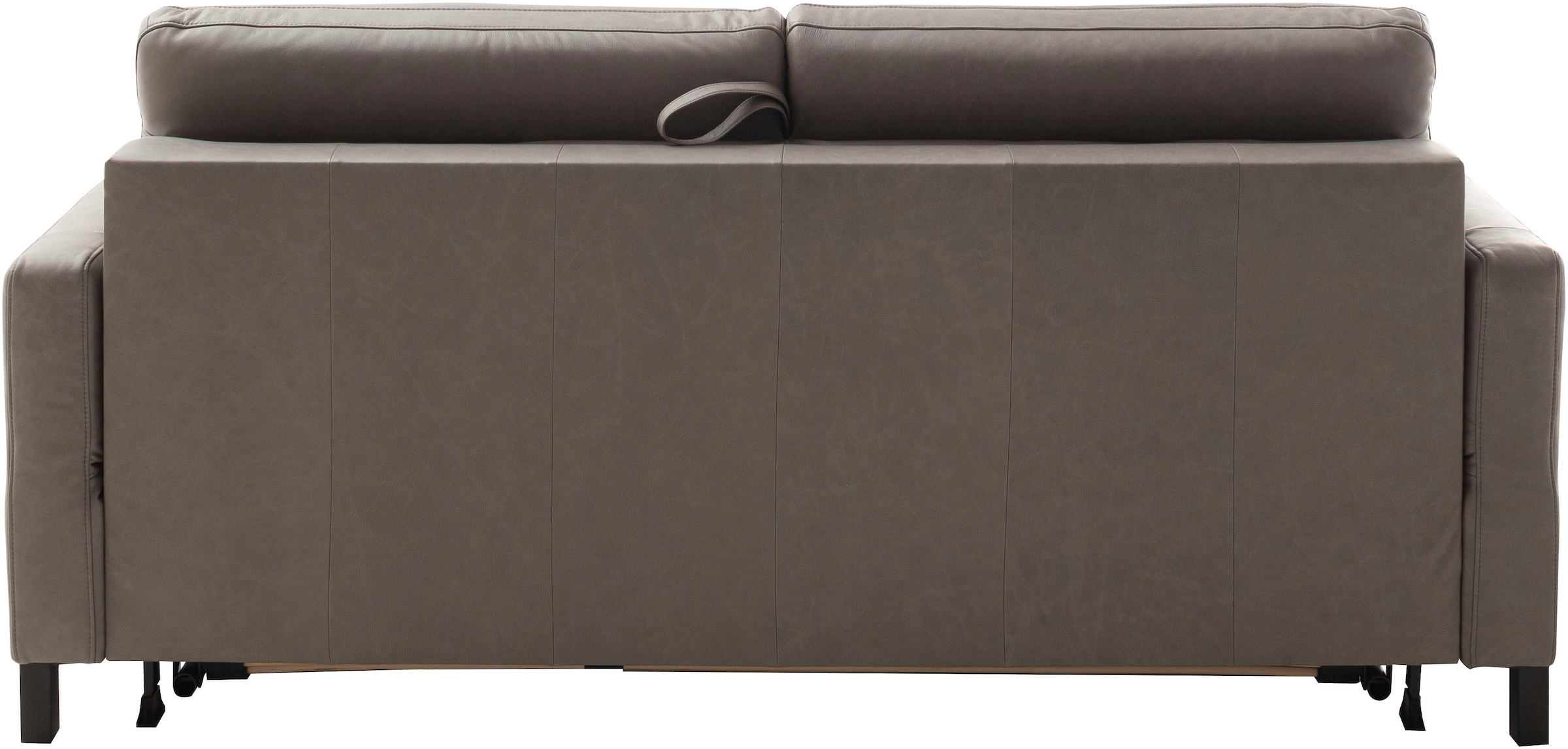 Home affaire Schlafsofa »Calestra, Lederbezug, 2-Sitzer mit Kaltschaummatratze, Breite 168 cm« Längsschläfer mit echter Dauerschläferfunktion & flexibel stellbar