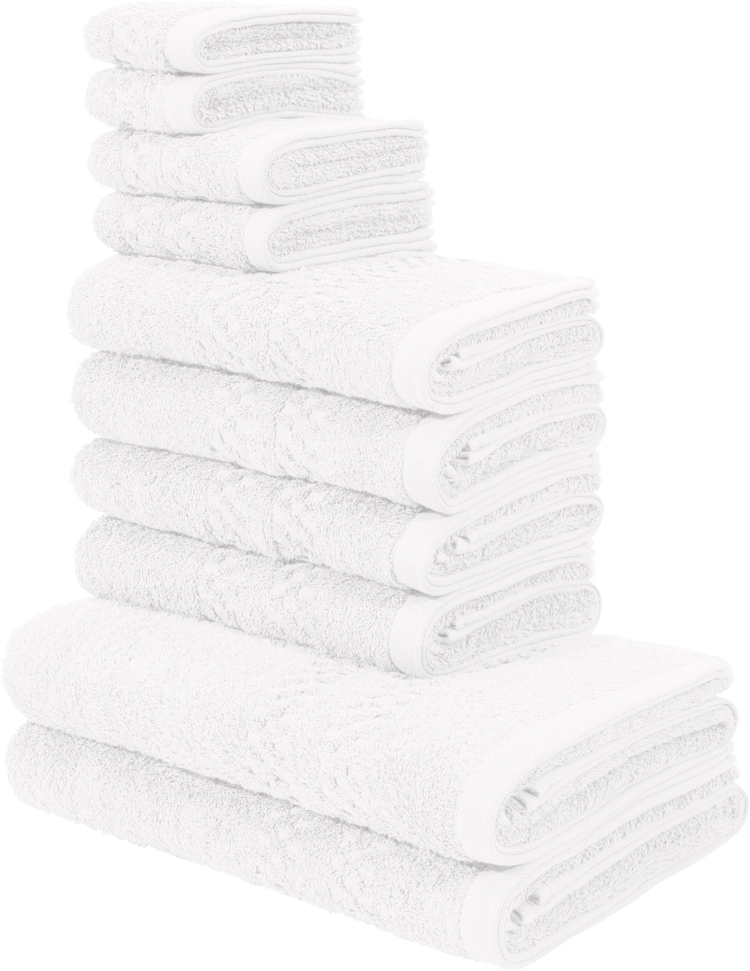 my home Handtuch Set »Regona, als 10 tlg Set und Serie, Premium Handtücher, günstig online kaufen