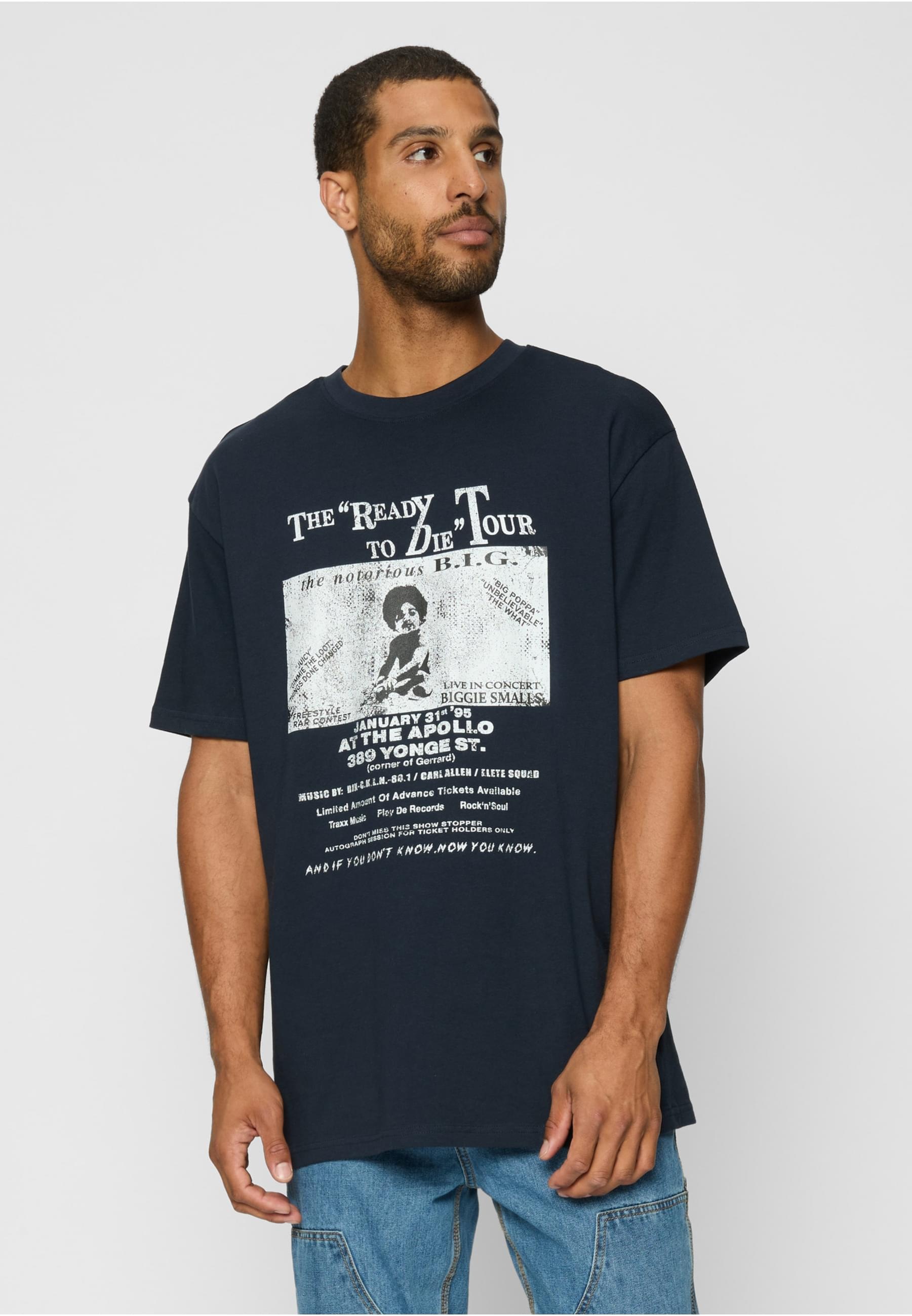 MisterTee T-Shirt »MisterTee Herren Bigie Retro Poster Tee« 1 Stk.