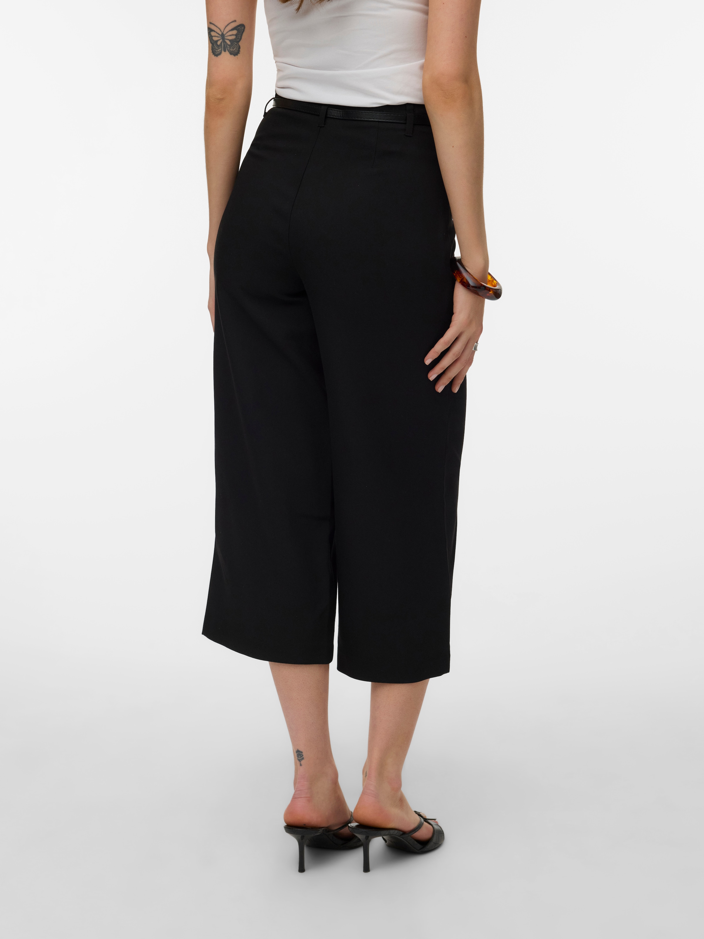 Vero Moda Anzughose »VMELMA HW WIDE CULOTTE BELT PANT NOOS«