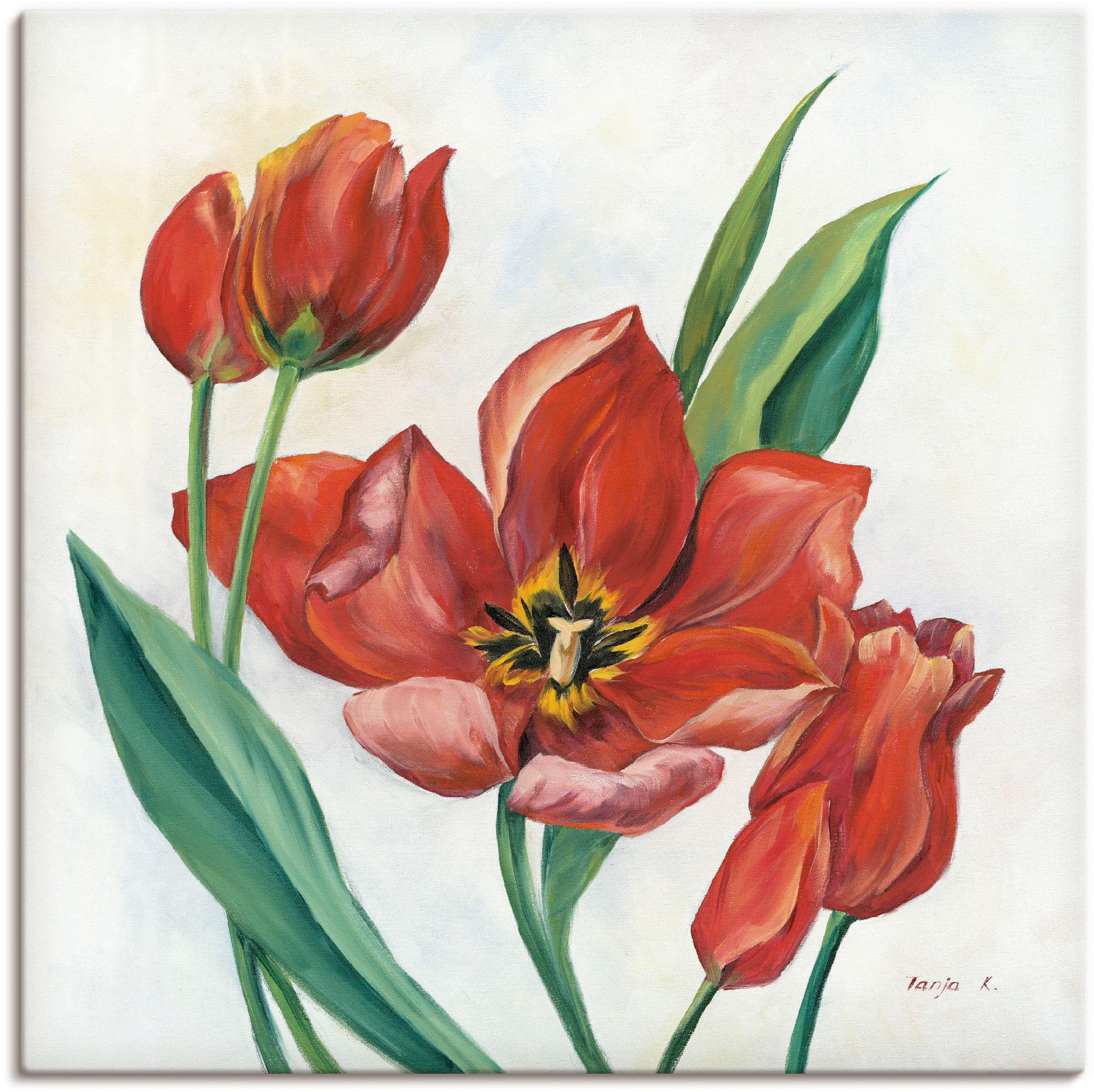 Artland Wandbild »Tulpen I«, Blumenbilder, (1 St.), als Leinwandbild, Poste günstig online kaufen