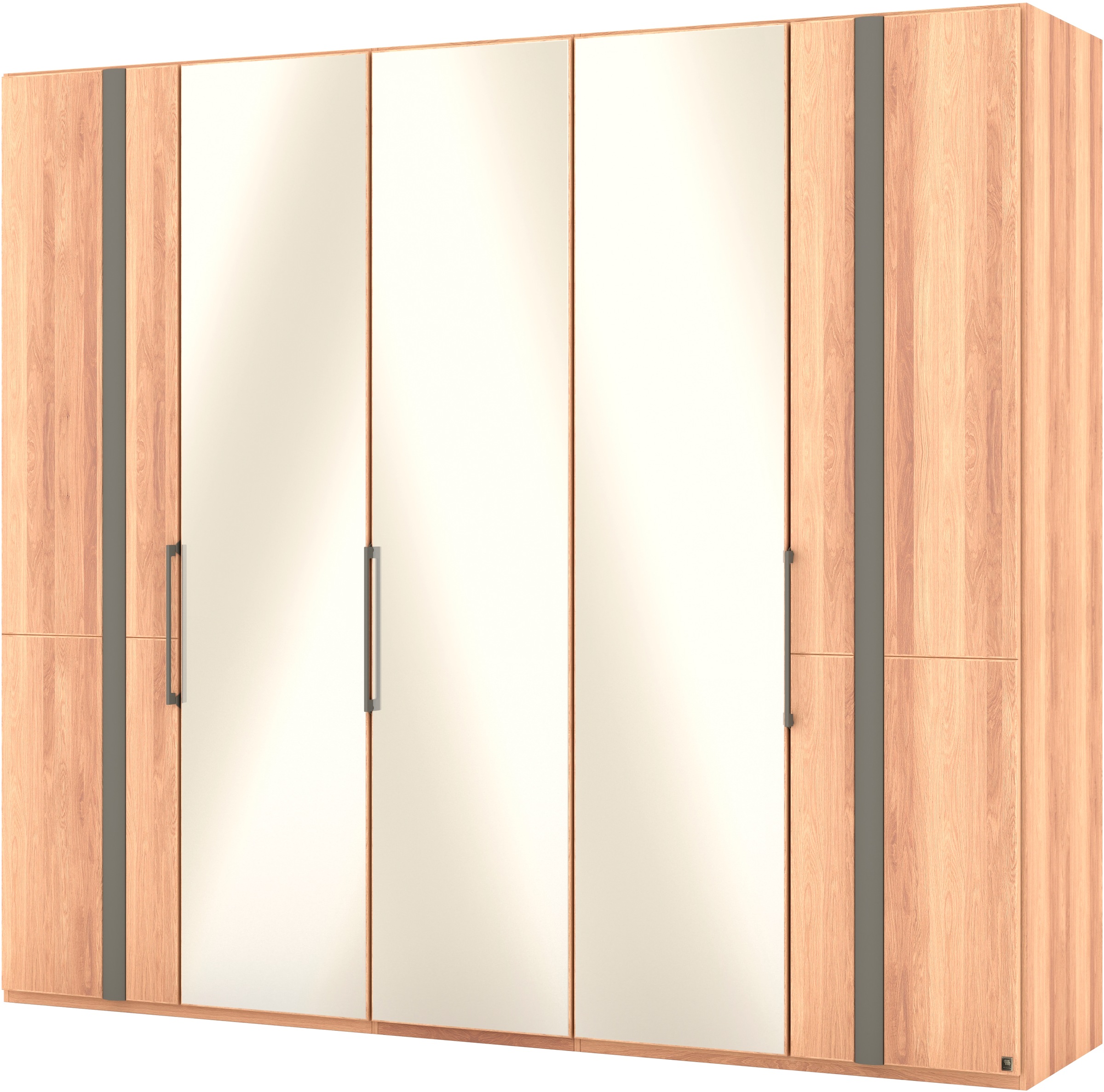 Musterring Drehtürenschrank »Sorrent, Kleiderschrank, Schrank«, (mit Türdämpfern, in 5 Breiten & 2 Höhen, extra Böden, MADE IN GERMANY), Türen Eiche massiv oder als Parsol-Bronze-Spiegel, verschiedene Maße