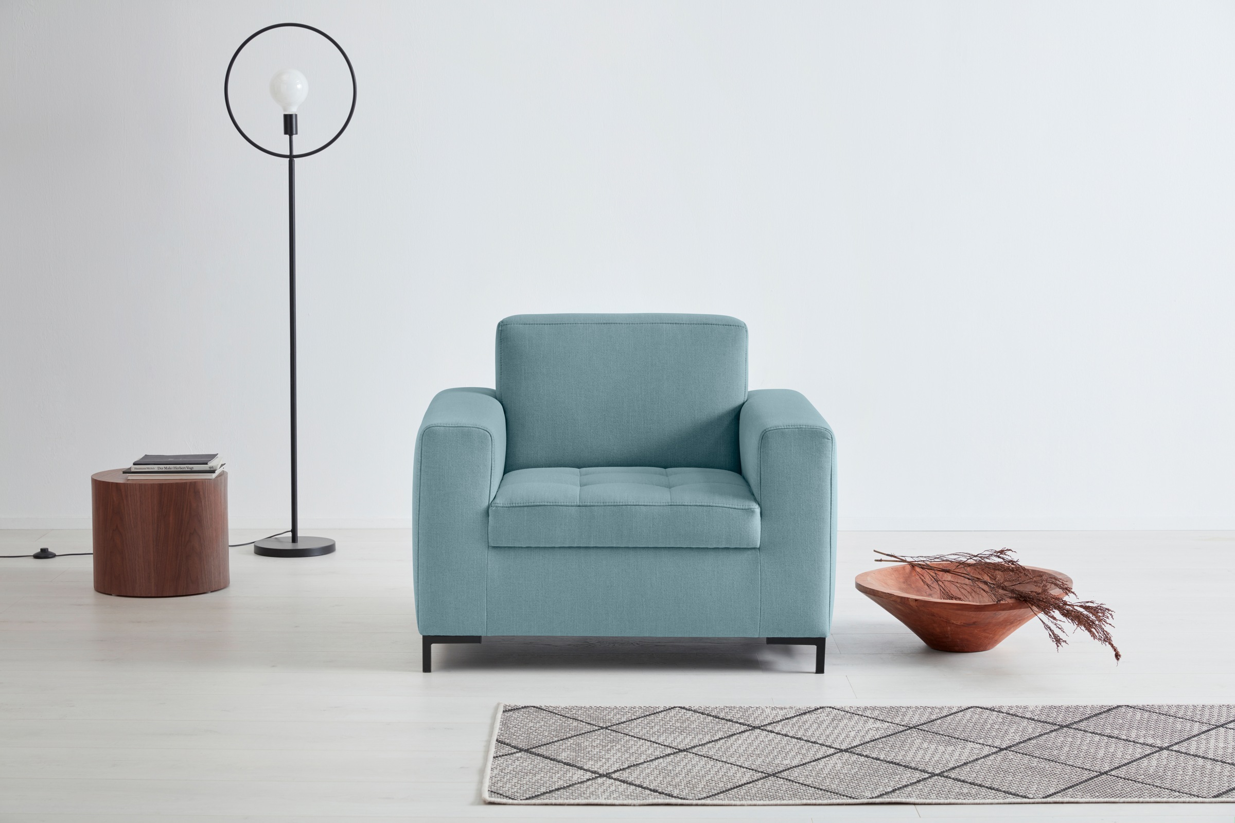 OTTO products Sessel »Grazzo Loungesessel, moderne Sitzheftung, bequemer Ei günstig online kaufen