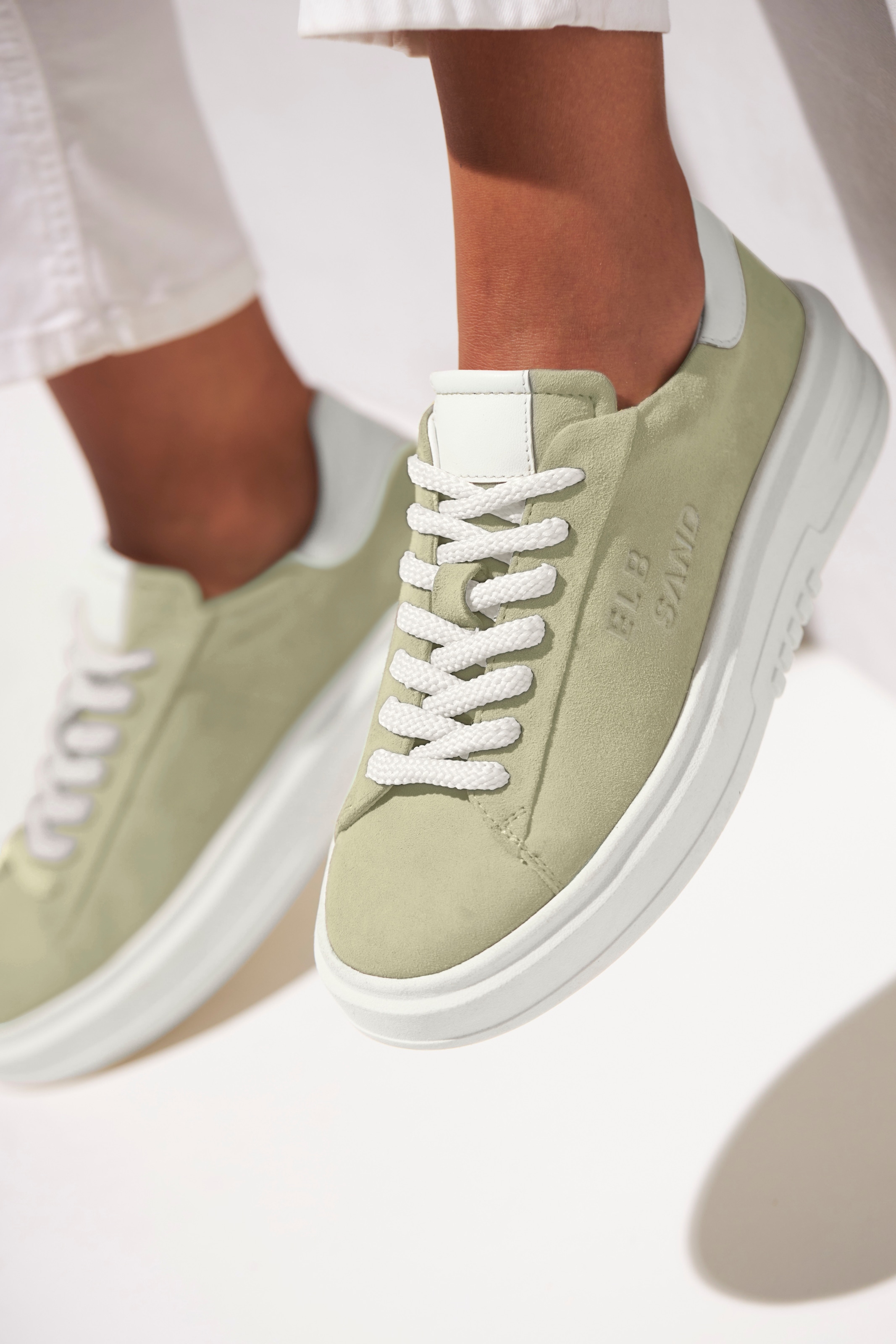 Elbsand Sneaker »Schnürschuh«, Schnürhalbschuh,Freizeitschuh aus Leder mit modischer Plateausohle