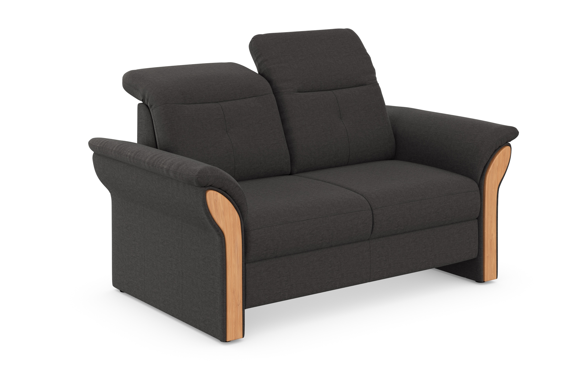 Home affaire 2-Sitzer »Dangast« Kopfteilverstellung, Holz-Chatosen, wahlweise auch im Easy Clean Bezug