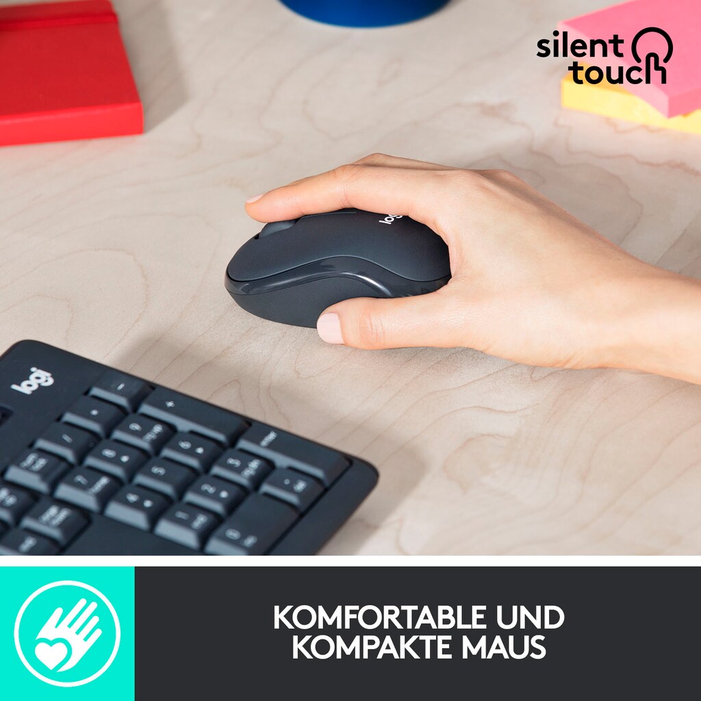 Logitech Tastatur- und Maus-Set »MK295 Silent Wireless Combo«
