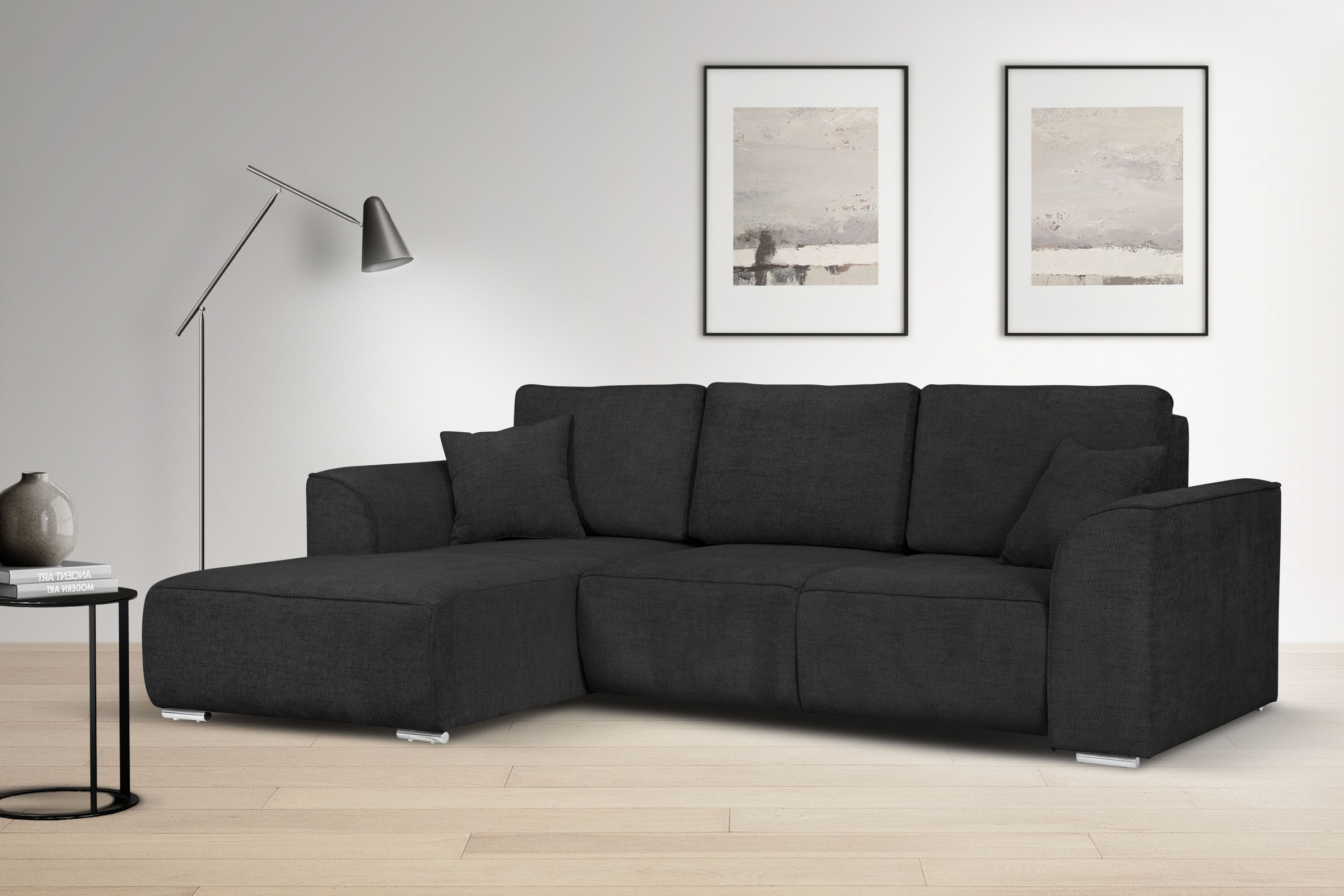 OTTO home Ecksofa »BEATRICE optionale Schlafsofa mit Bettkasten, B/T/H: 265 günstig online kaufen