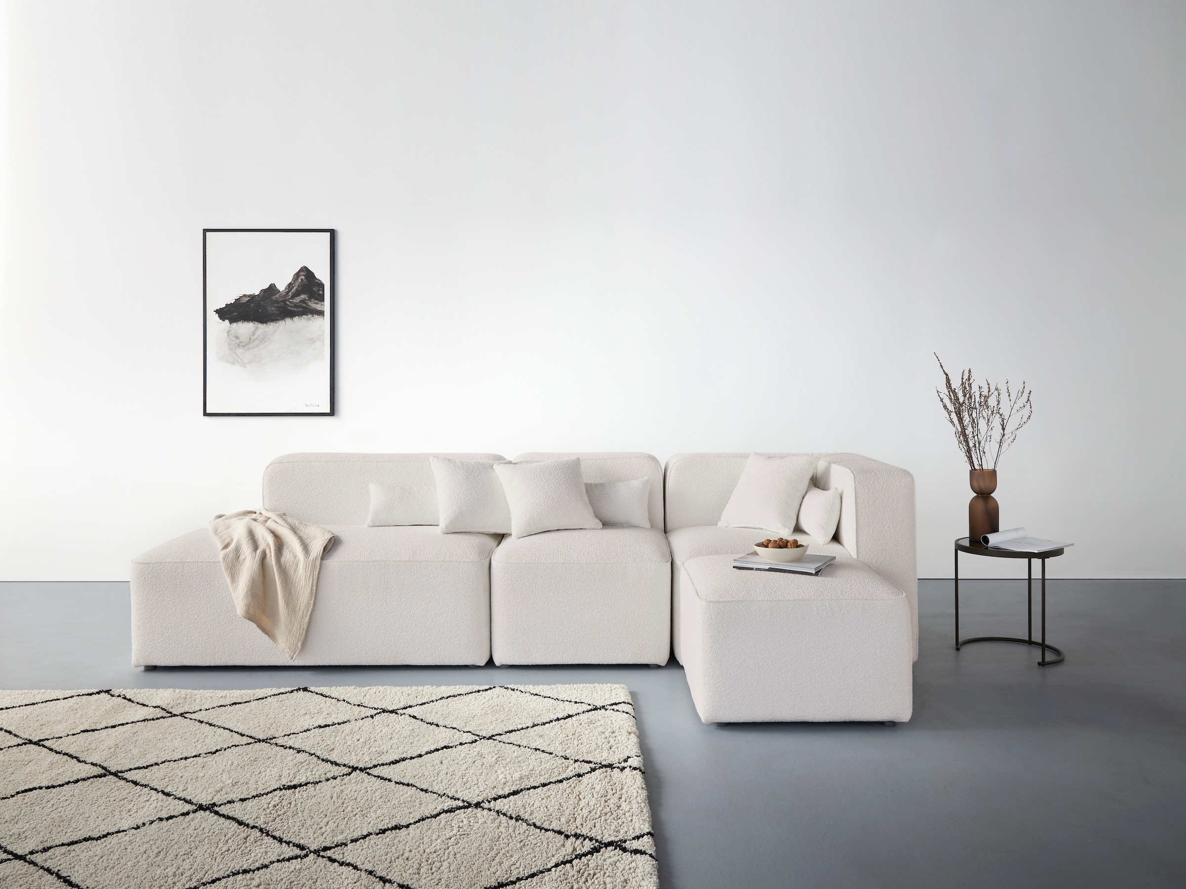 Home affaire Ecksofa »Sundstrup L-Form« Modulserie, individuelle Zusammenst günstig online kaufen