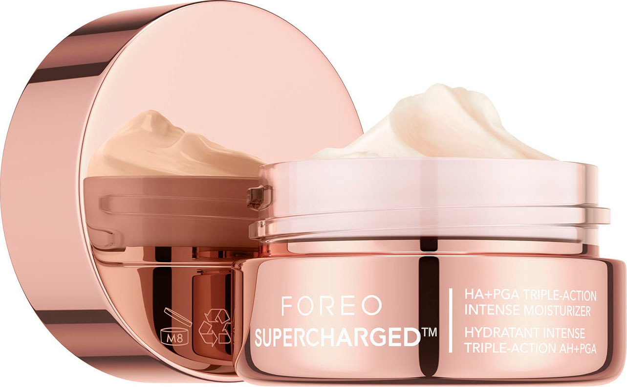 FOREO Feuchtigkeitscreme »SUPERCHARGED™ HA+PGA TRIPLE-ACTION INTENSE MOISTURIZER«