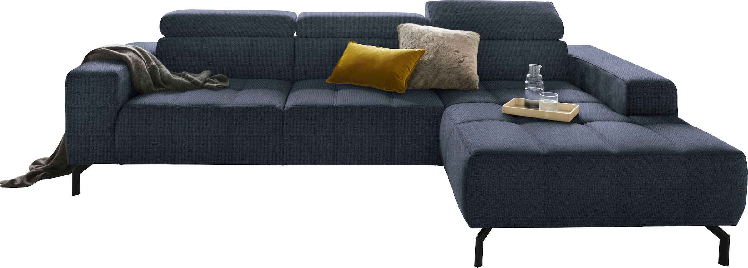 DOMO collection Ecksofa »Cunelli tolle Sitznähte als Designelement, fester günstig online kaufen