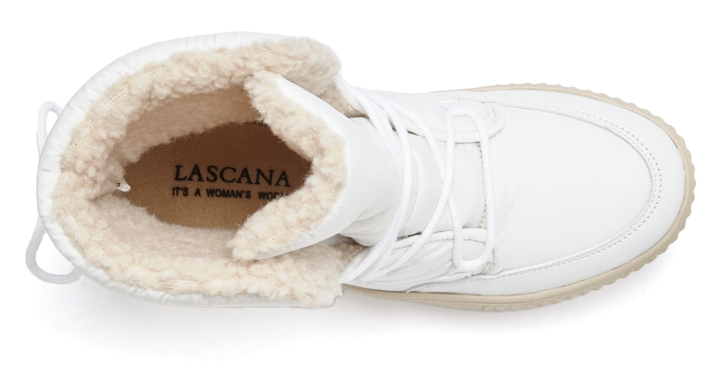 LASCANA Winterboots, mit Warmfutter, Snowboots, Schnürstiefelette, Winterstiefel