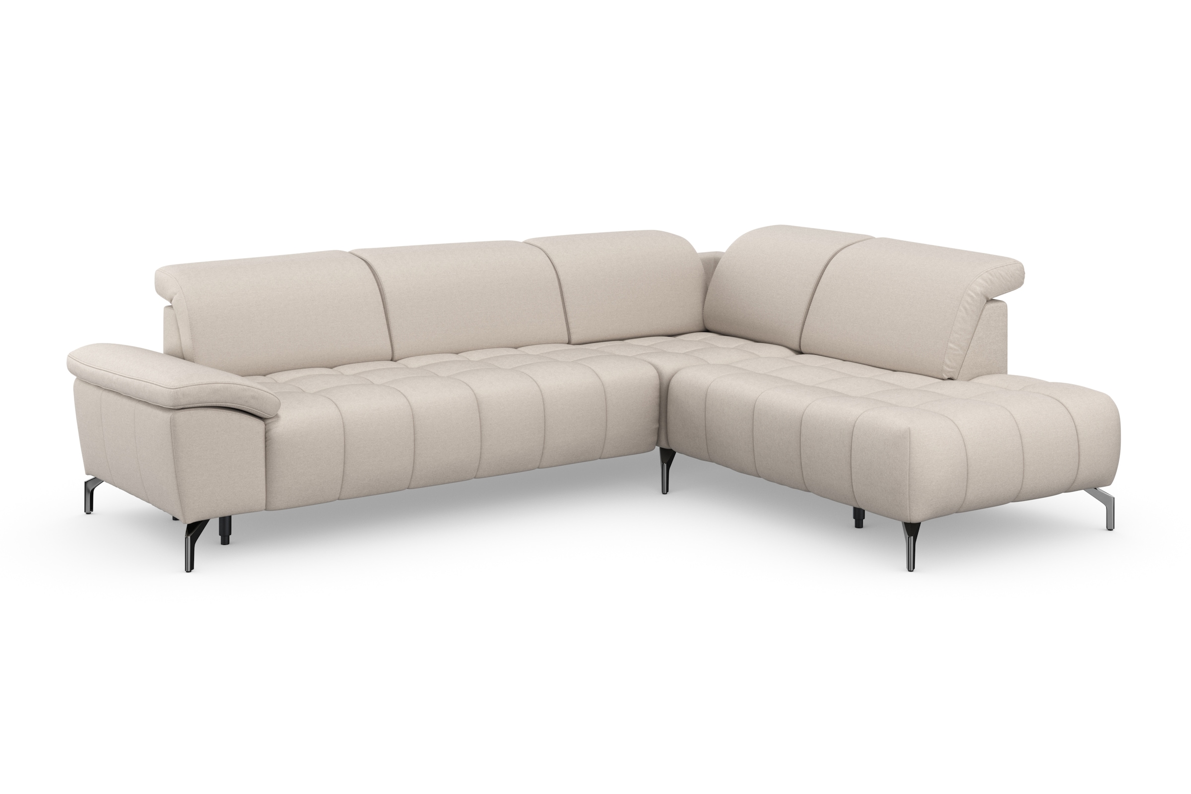 sit&more Ecksofa »Cool L-Form«, wahlweise mit Kopfteilverstellung und Vorziehsitz motorisch