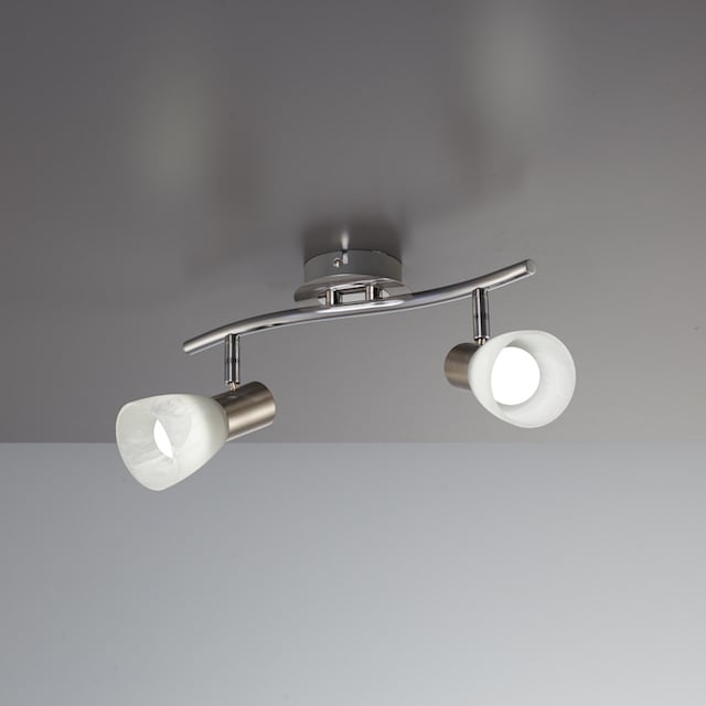 B.K.Licht LED Deckenstrahler, 2 flammig-flammig, LED Deckenlampe,  Wohnzimmer, schwenkbar, Metall, Glas, inkl. 5W 470lm online kaufen