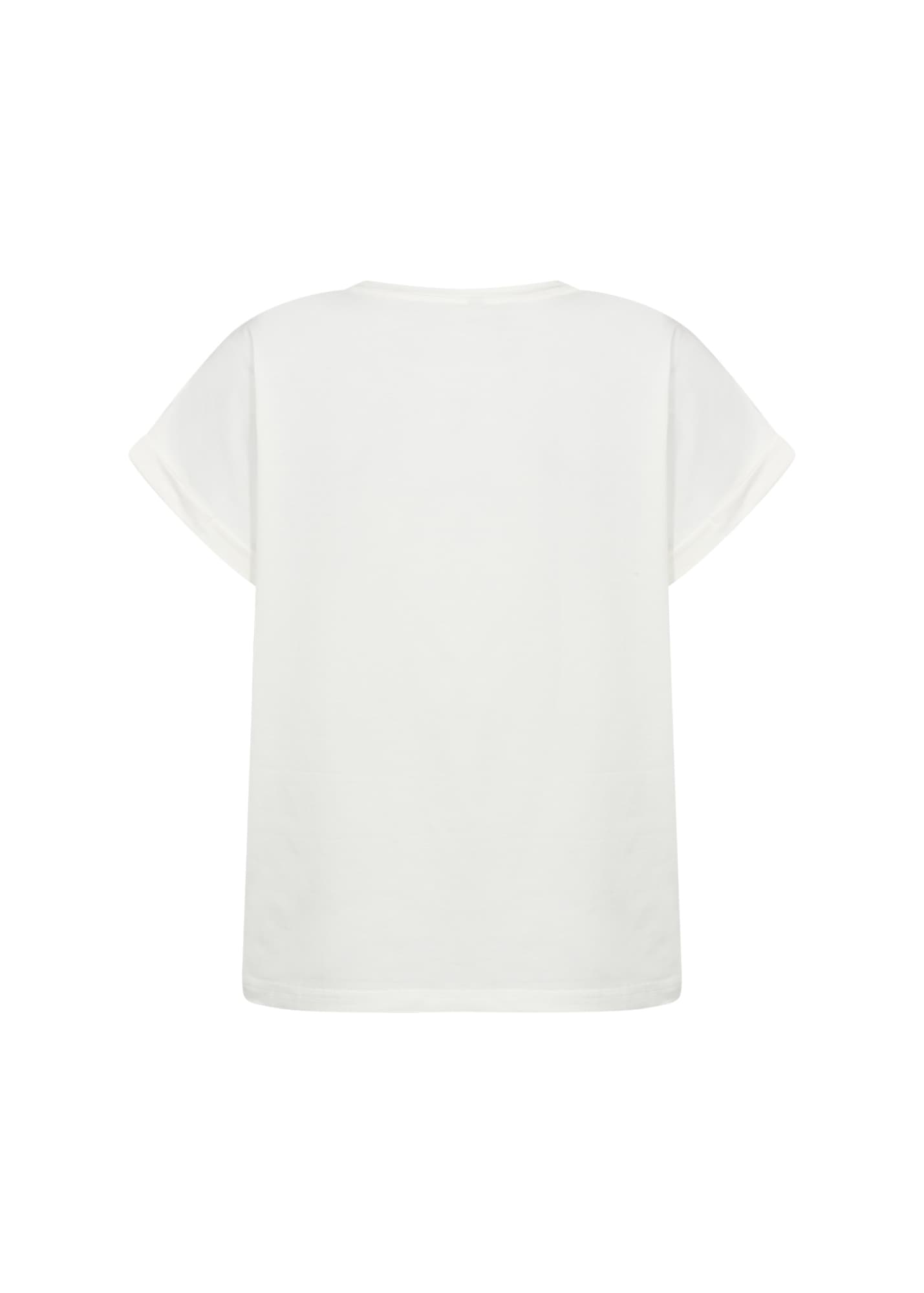soyaconcept Kurzarmshirt »SC-RINA FP 15« Kurzarmshirt, aus Baumwollmischung mit Elasthan, normale Passform