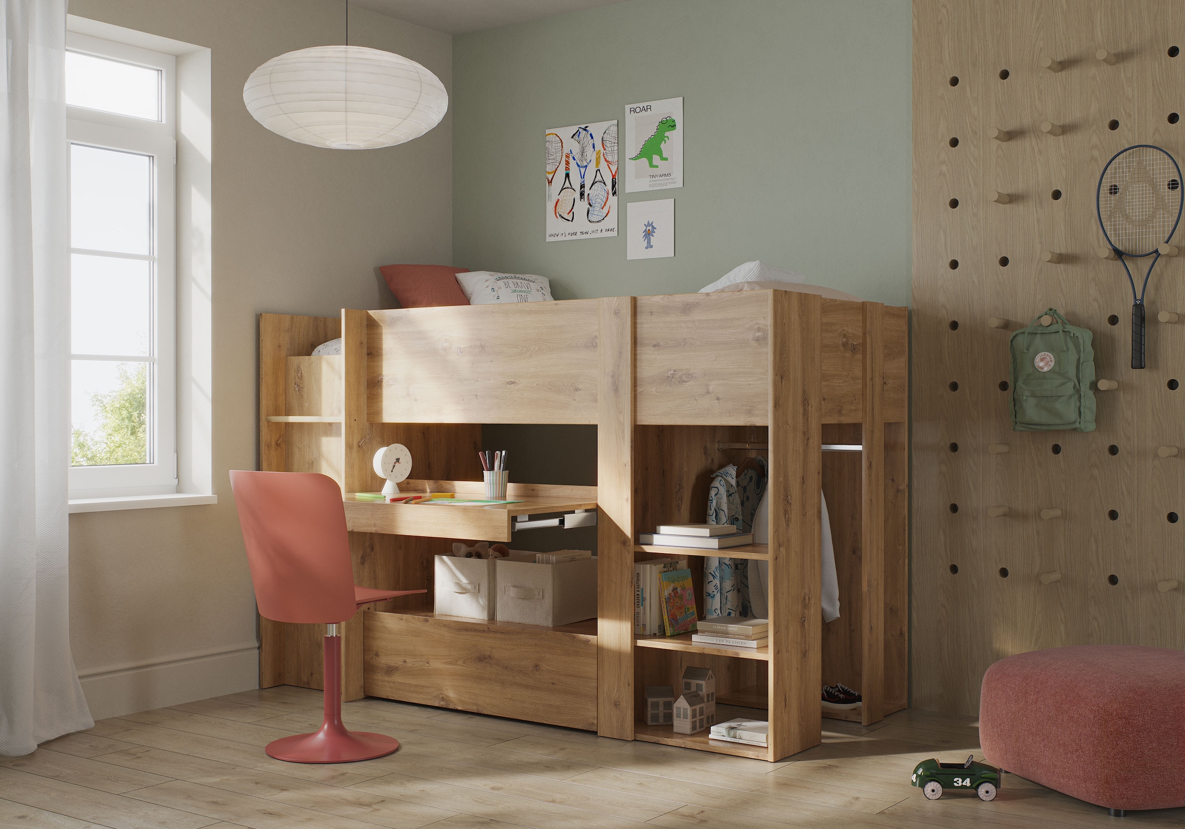 Gami Hochbett »GABIN« Hochbett All-in-One