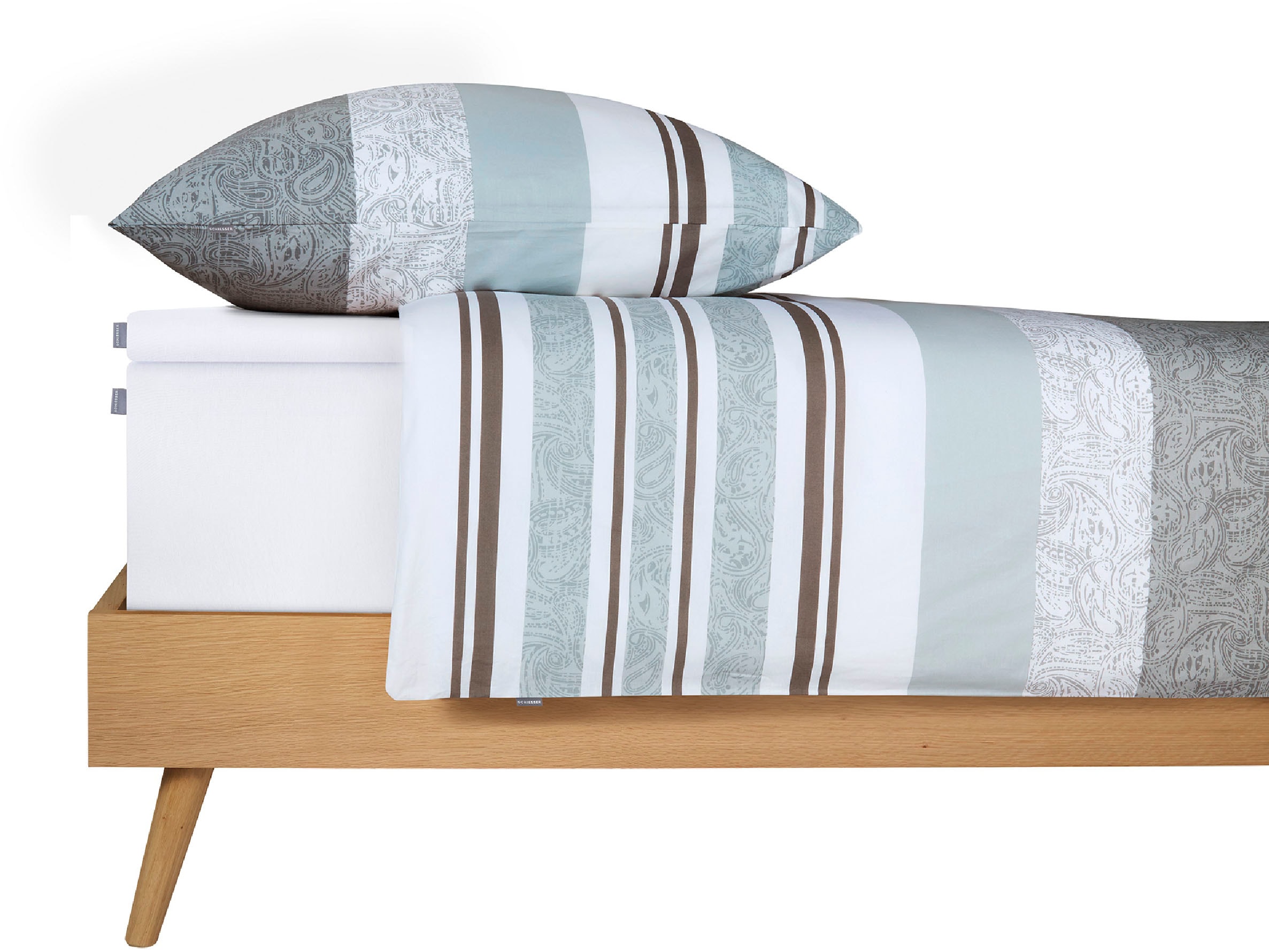 Schiesser Spannbettlaken »Flexi für Topper aus 95% Baumwolle und 5% Elasthan in Premium-Qualität«, für Matratzen bis zu 10 cm Höhe, MADE IN GREEN by OEKO-TEX®
