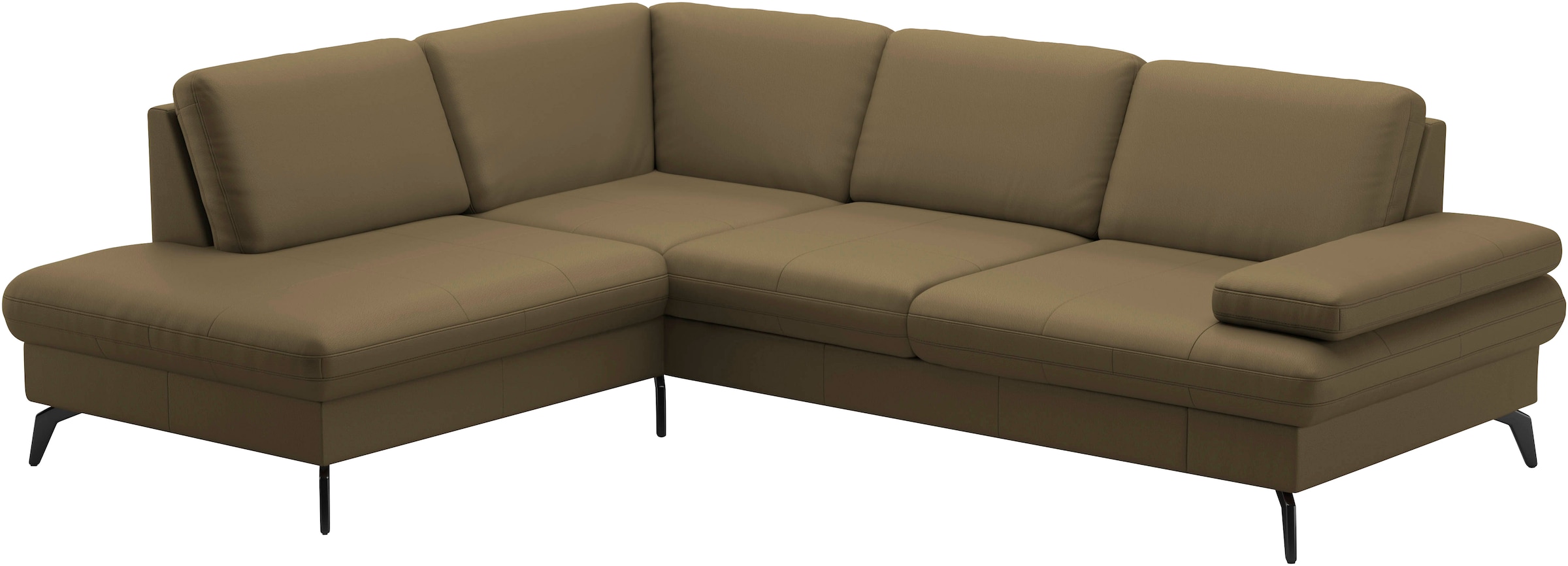 sit&more Ecksofa »Morris L-Form, inkl. Sitztiefenverstellung«, wahlweise mit Armteilverstellung, Bettfunktion & Bettkasten
