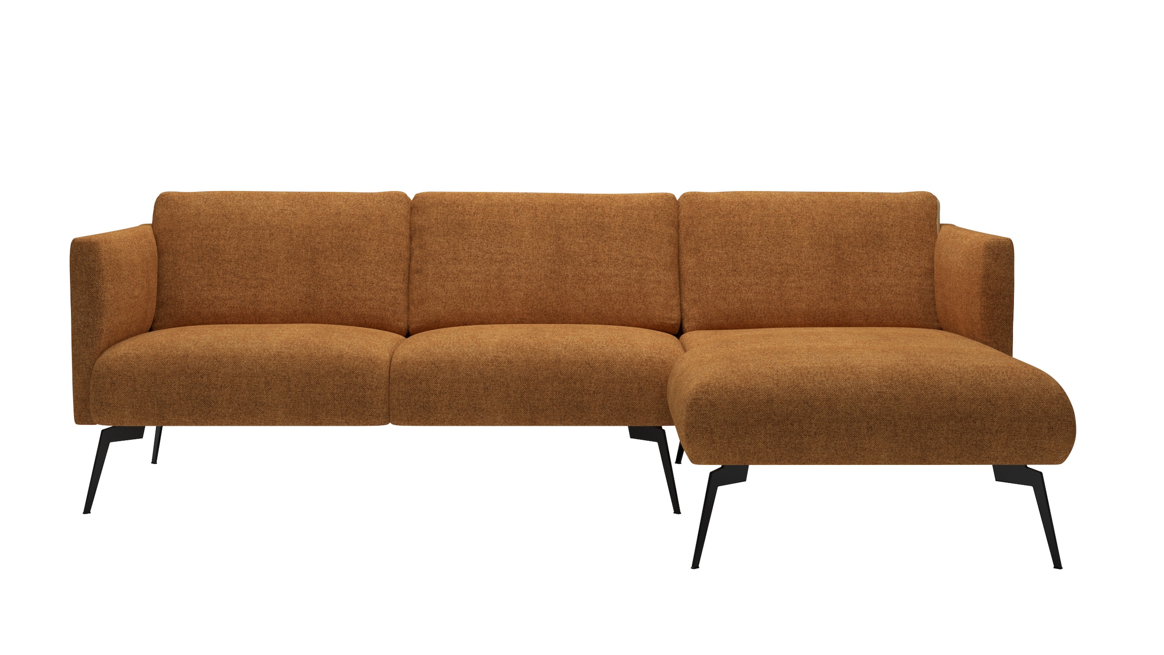 andas Ecksofa "Horna, L-Form,", mit schwarzen Metallbeinen günstig online kaufen