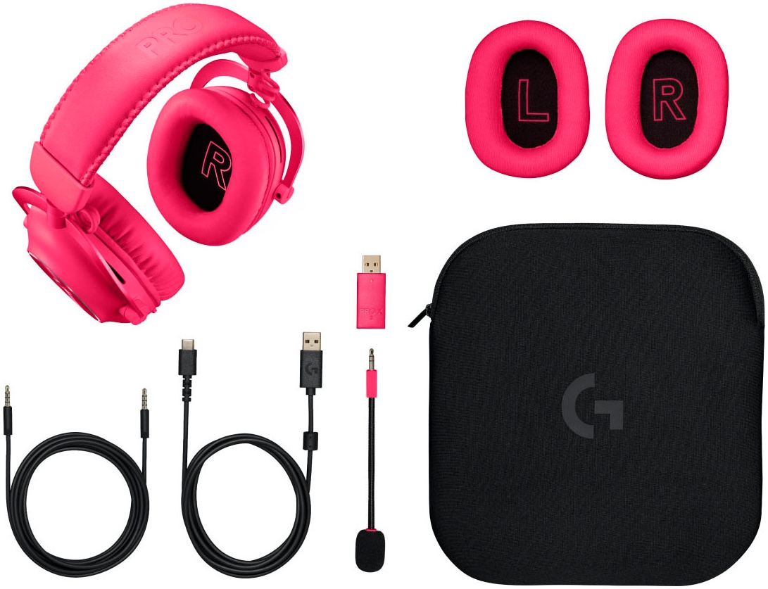 Logitech Gaming-Headset »PRO X 2 LIGHTSPEED«, Bluetooth, Freisprechfunktion-Mikrofon abnehmbar-Rauschunterdrückung