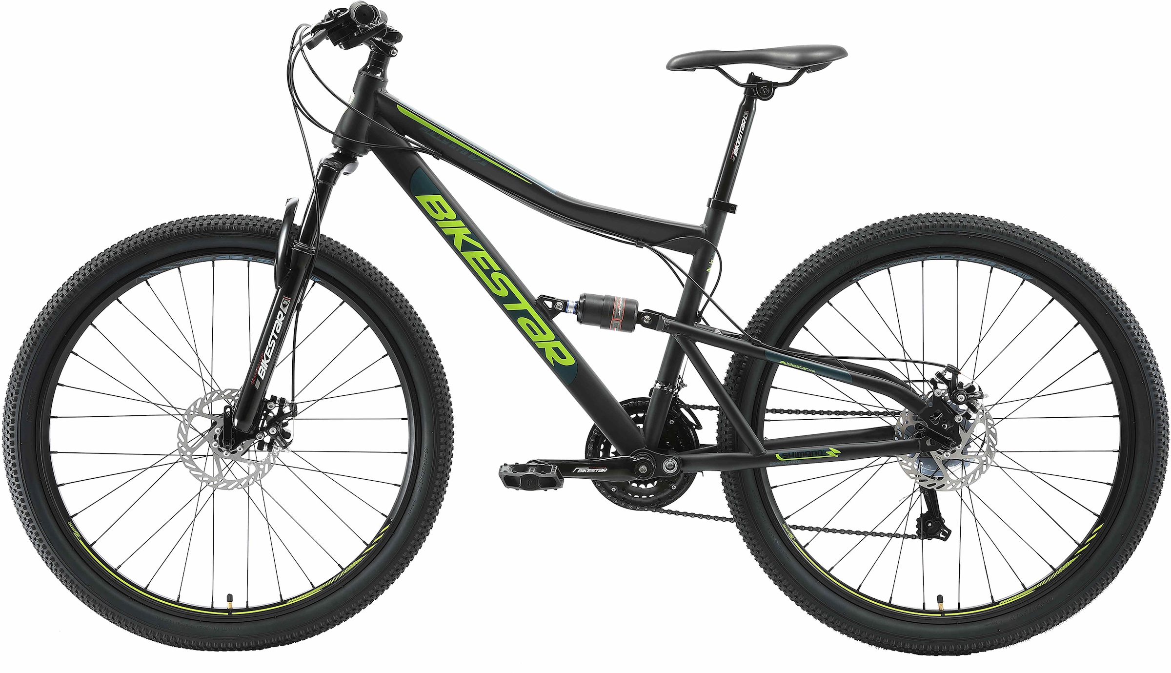 Bikestar Mountainbike 21 Gang Shimano RD-TY300 Schaltwerk Kettenschaltung für Damen und Herren, Kettenschaltung
