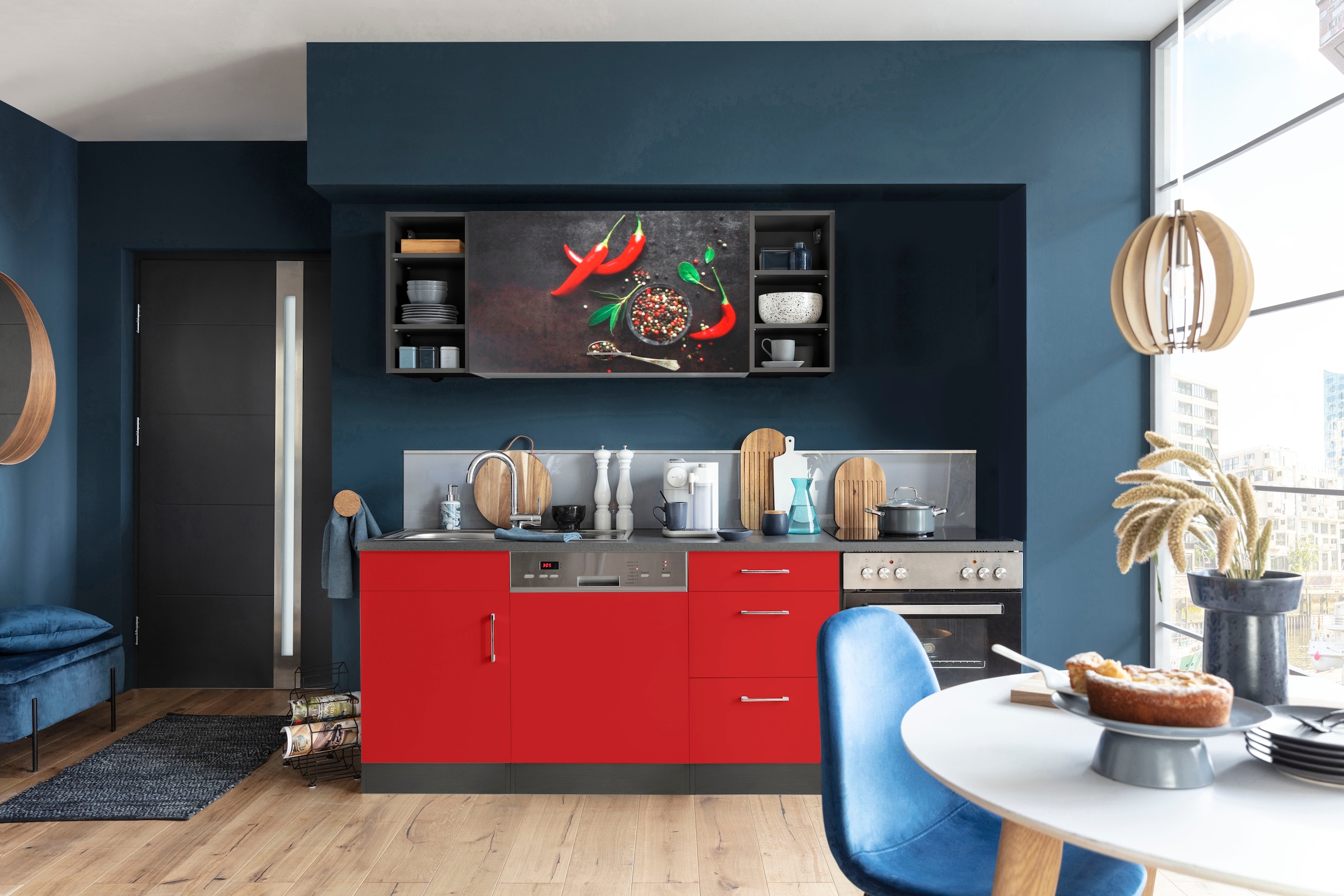 KOCHSTATION Küchenzeile »KS-Paris – Küchen mit einzigartigen Fotomotiven au günstig online kaufen