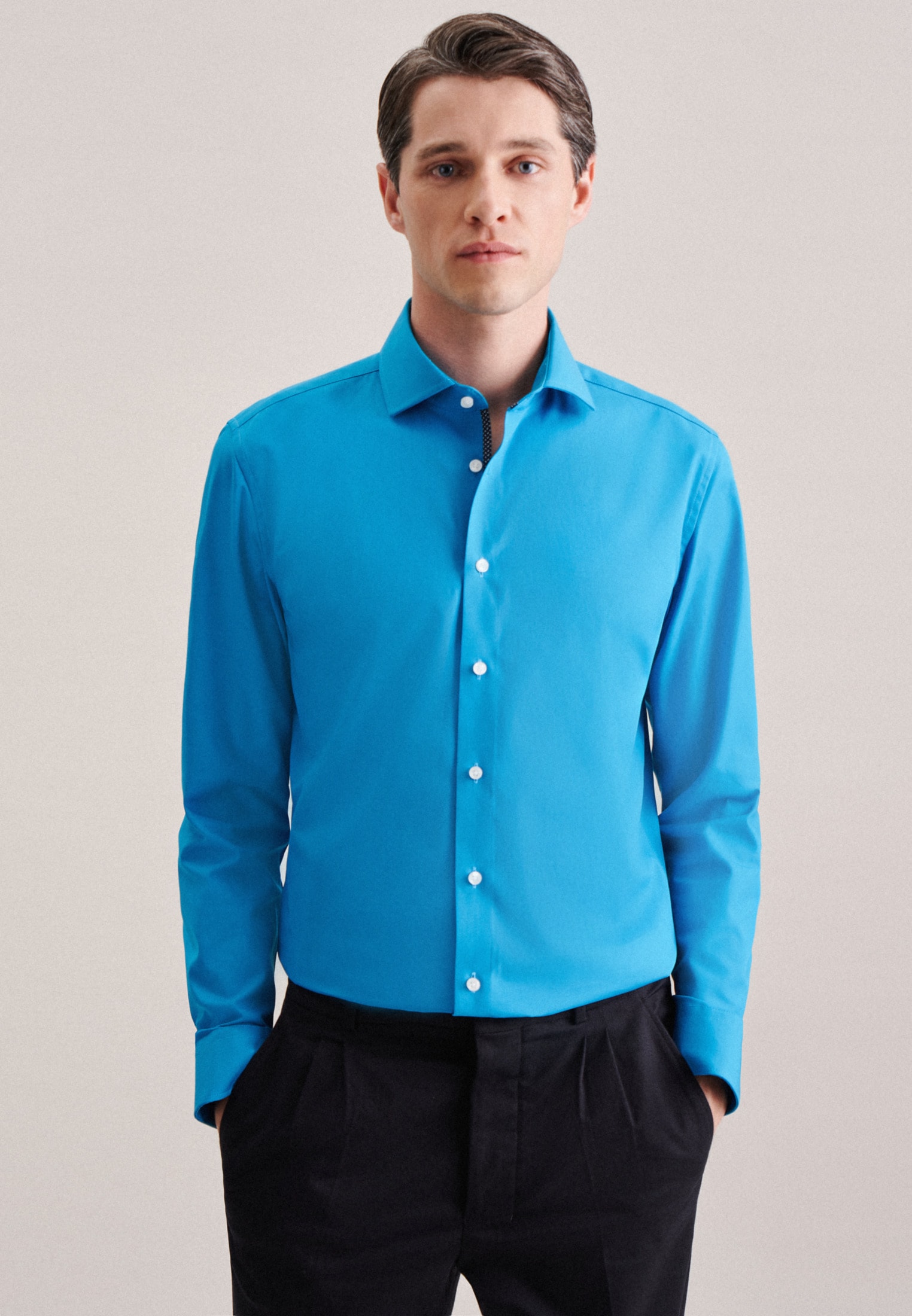 bestellen Langarm Uni Businesshemd »Slim«, seidensticker Kentkragen Slim