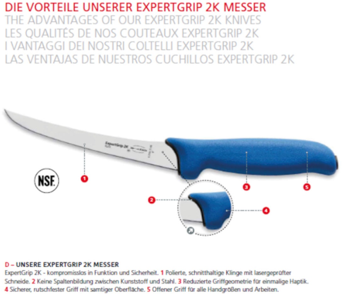 F. DICK Ausbeinmesser »Expert Grip«, (1 tlg.), semi-flexibel, 13 cm