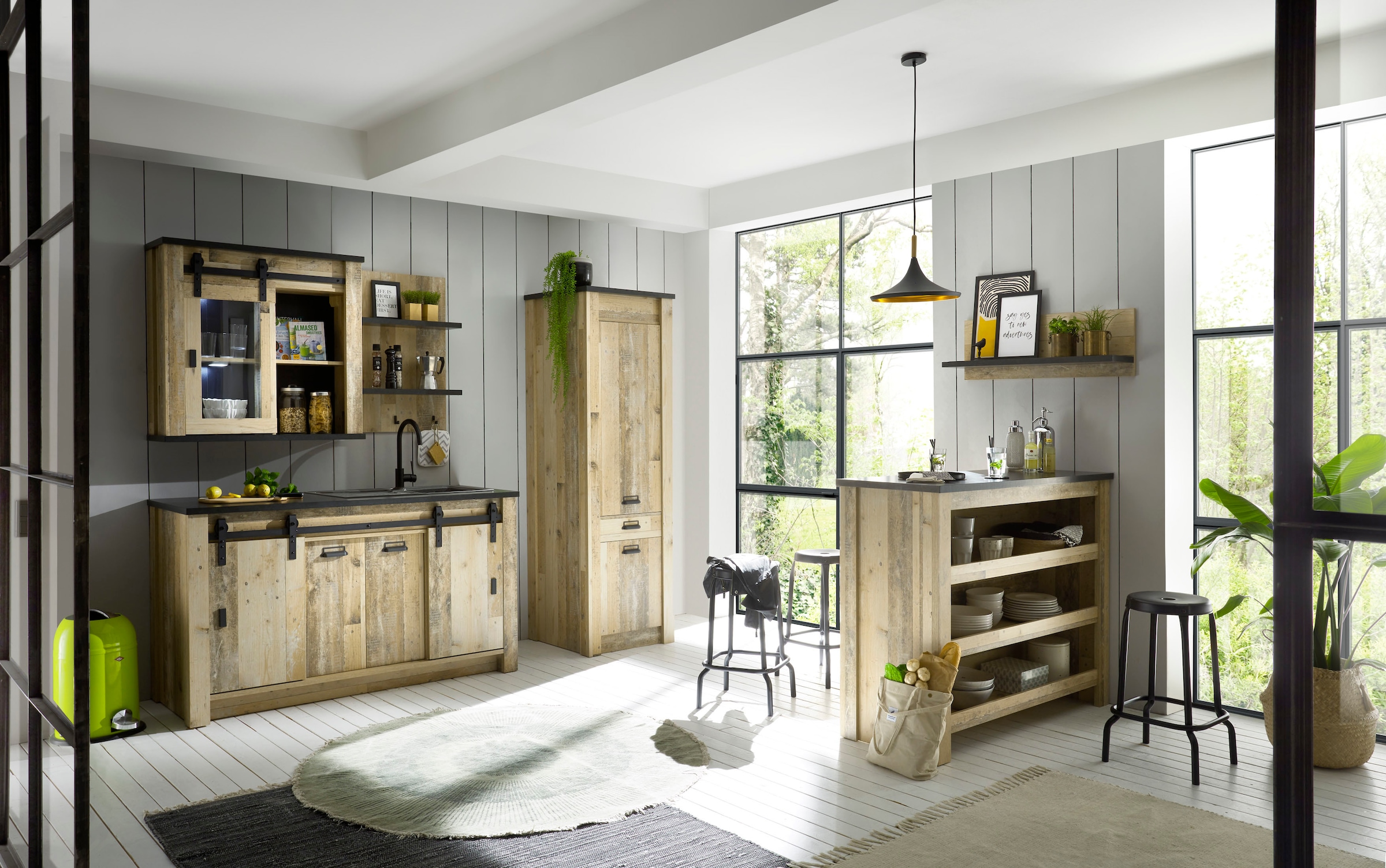Home affaire Küche »Sherwood«, Breite 240 cm, ohne E-Geräte