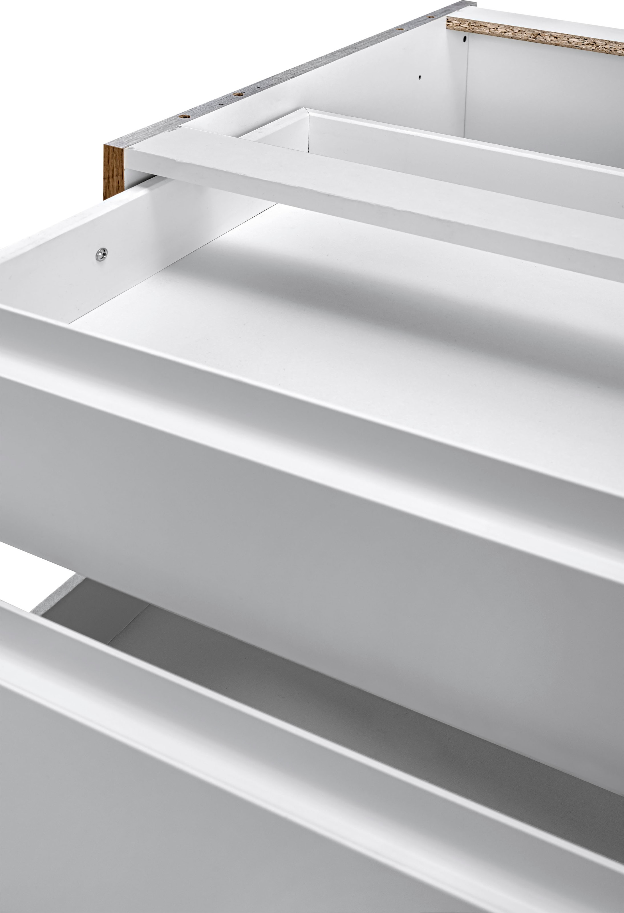 KOCHSTATION Unterschrank »KS-Bruneck« >>Bruneck<< 60 cm breit, für viel Stauraum, hochwertige MDF-Fronten