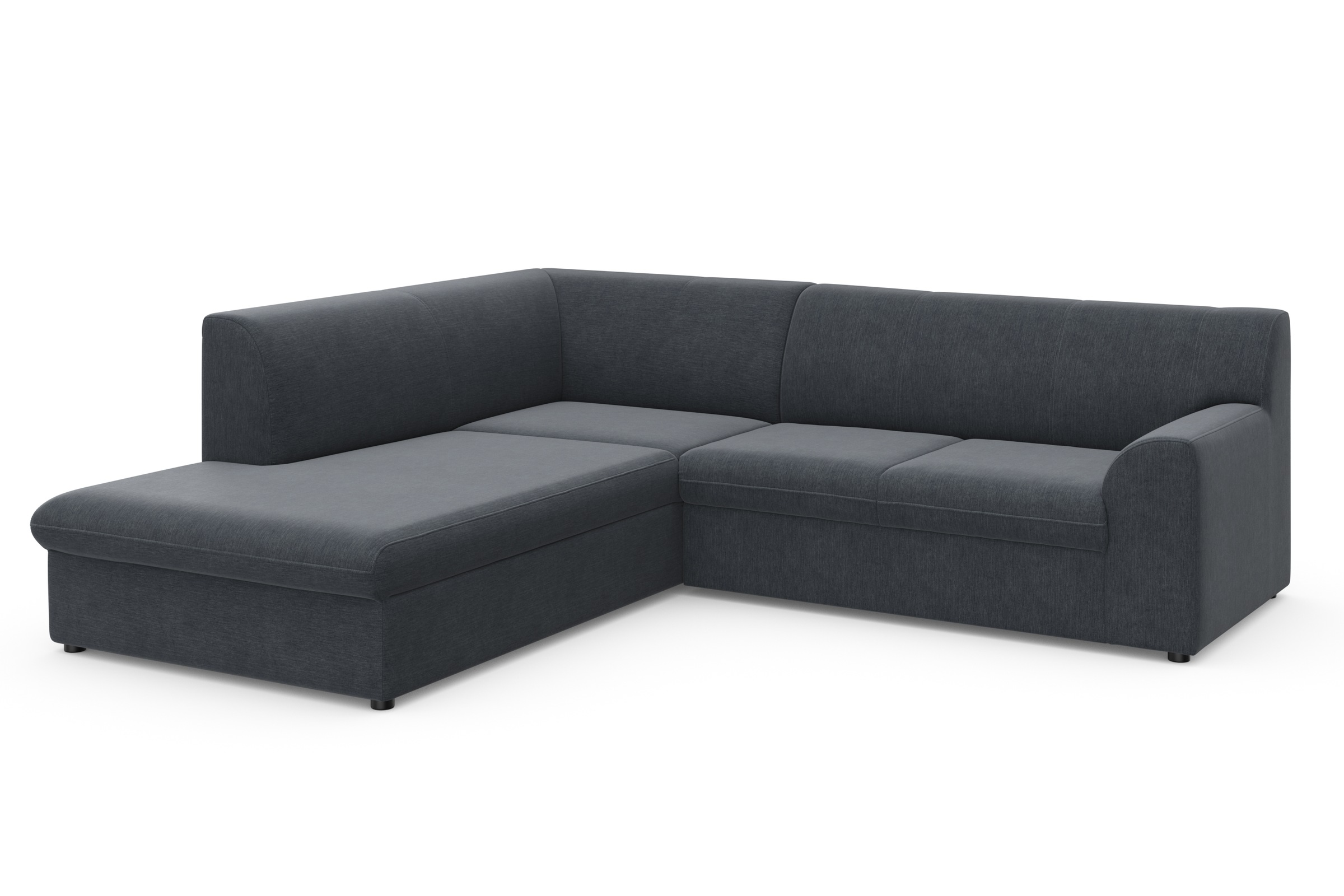 DOMO collection Ecksofa »Topper zeitlos elegant, kompakte Stellmaße, OTTOs Choice, L-Form«, mit Ottomane, wahlweise mit Schlaffunktion