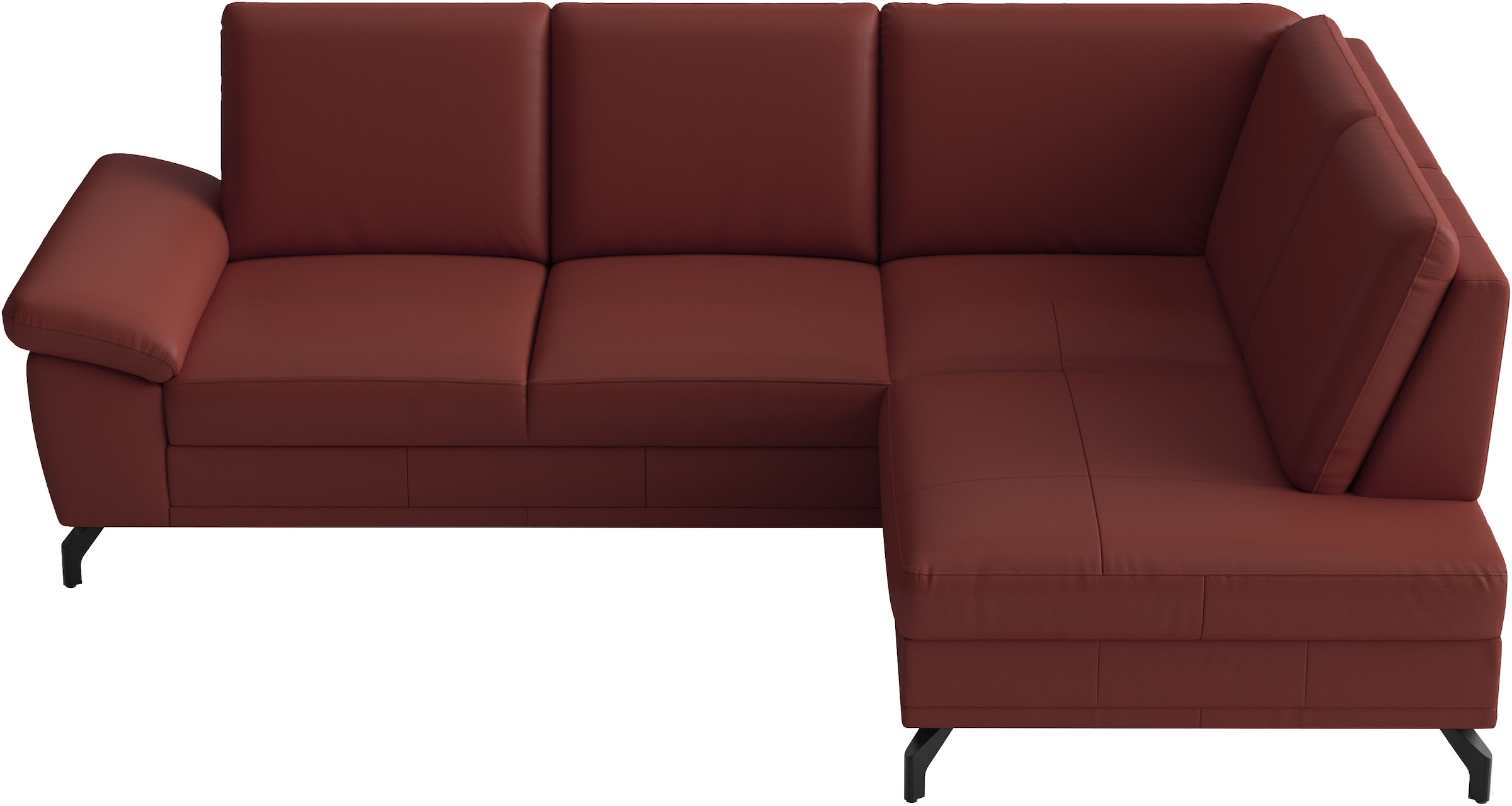 sit&more Ecksofa »Chelsea Leder L-Form, B:249 cm, inkl. Armteil- & Sitztiefenverstellung« optional mit Bettfunktion und Bettkasten