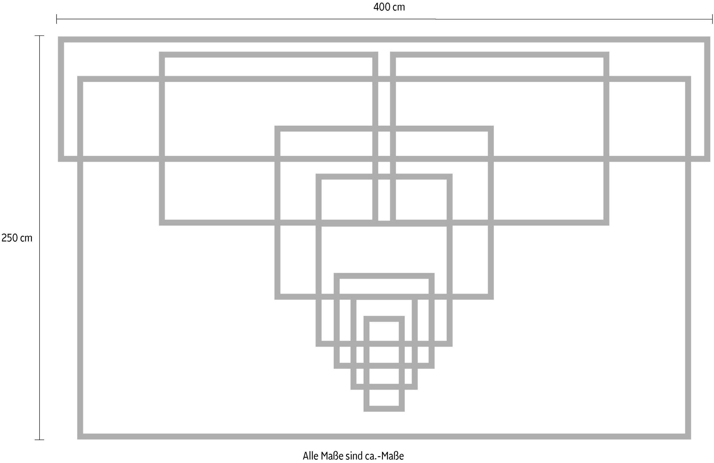 Komar Vliestapete »Digitaldruck Vlies - Mills Board Center - Größe 400 x 250 cm«, bedruckt, Wohnzimmer, Schlafzimmer