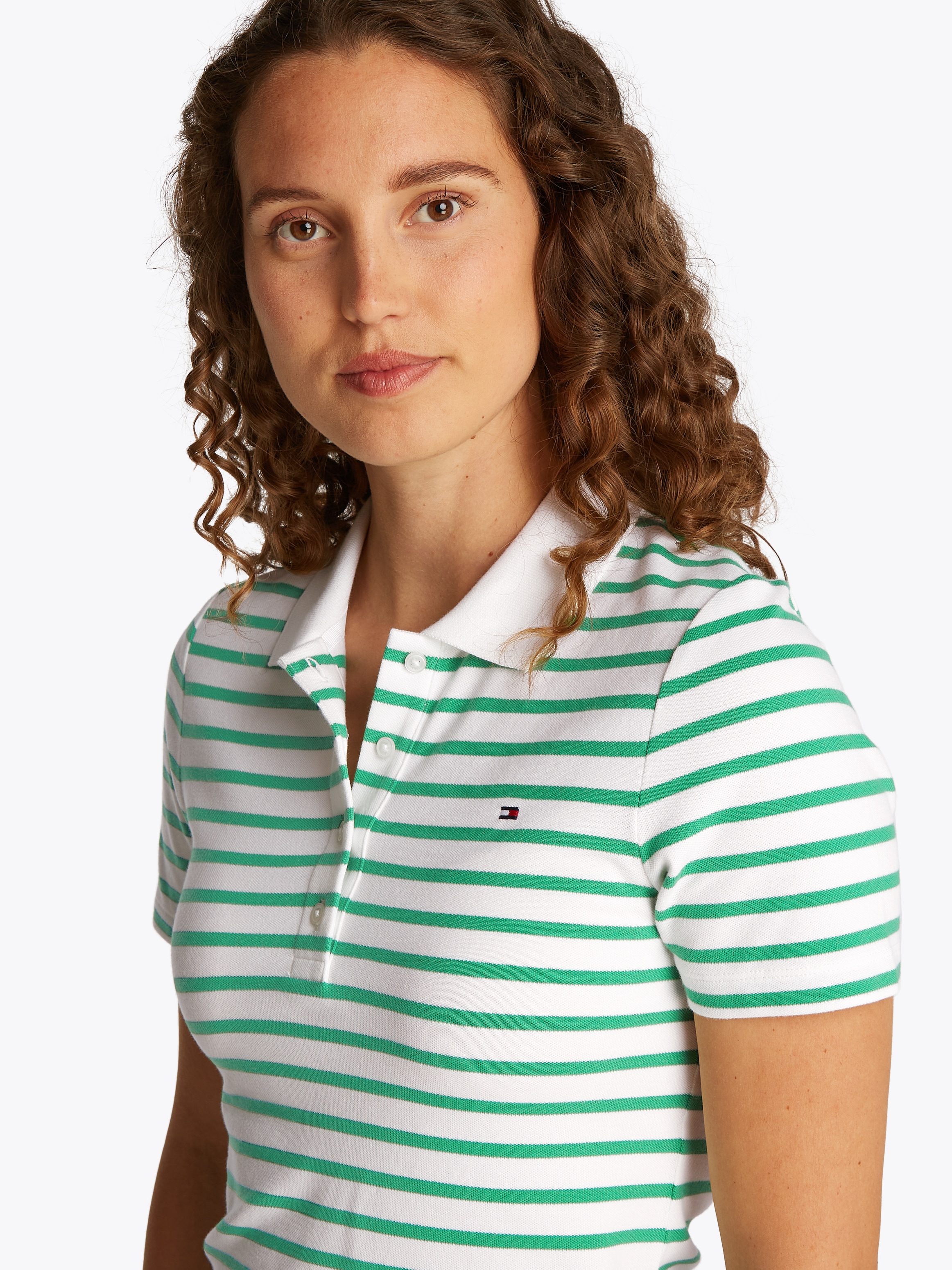 Tommy Hilfiger Poloshirt »1985 Slim Fit Pique Premium«, mit Logostickerei, mit Seitenschlitzen