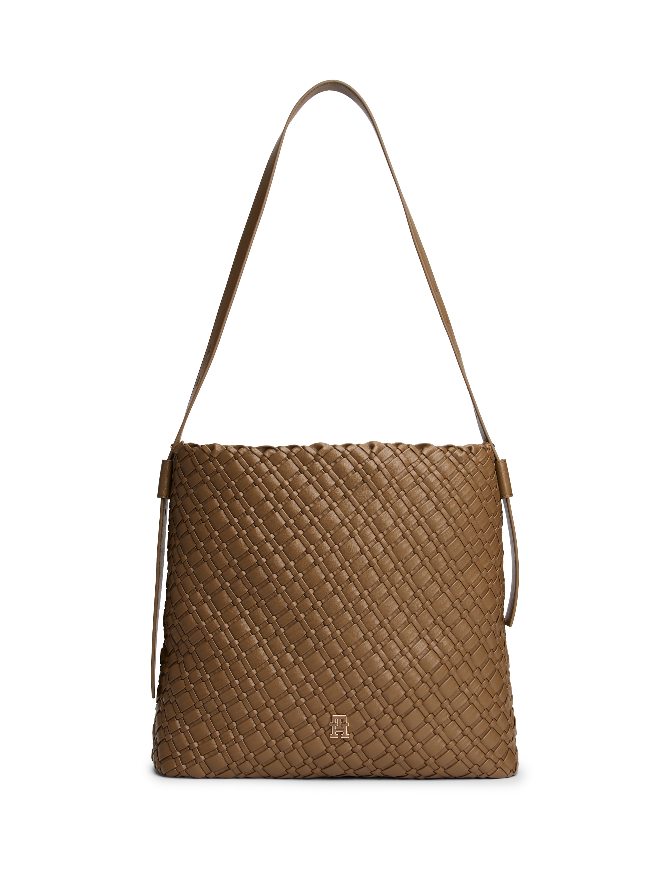 Tommy Hilfiger Tragetasche »Th Braided Maxi Hobo«, Damen Umhängetasche, Schultertasche Mit Th-Logo