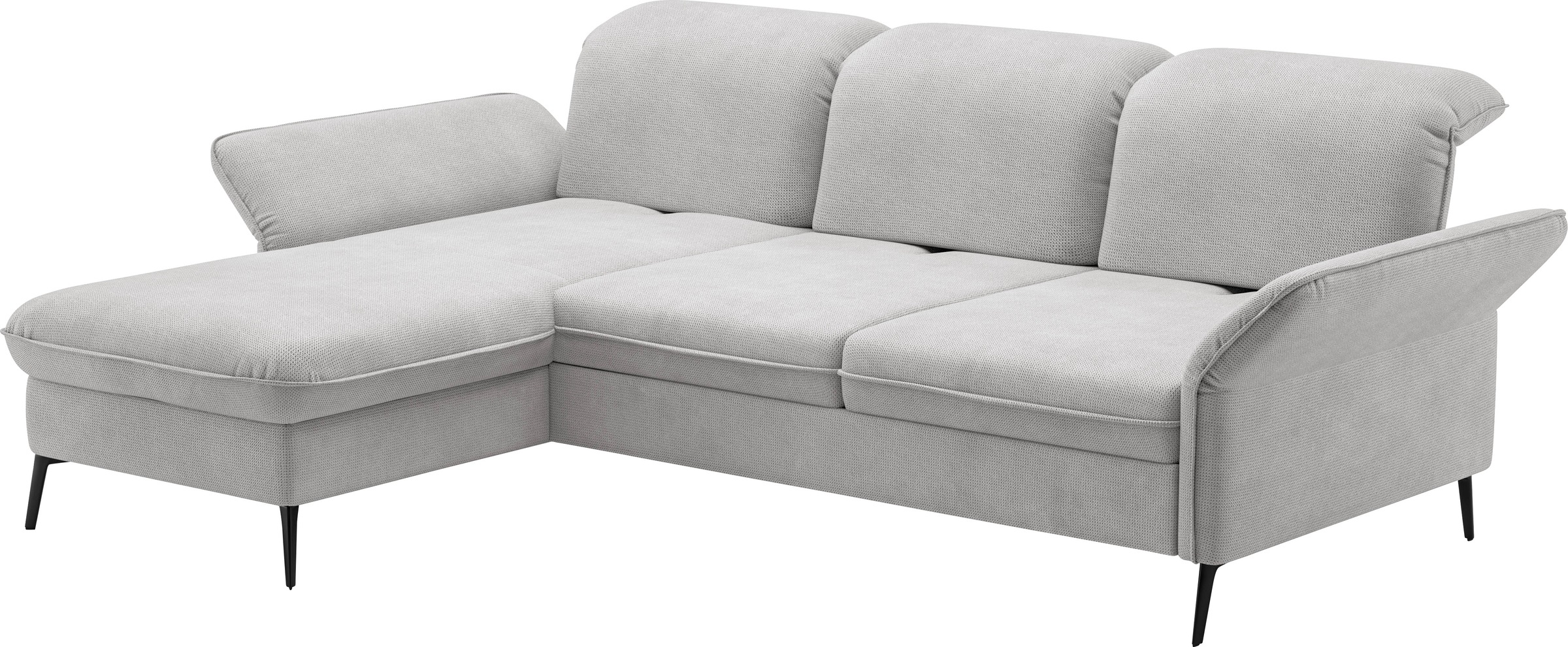 sit&more Ecksofa »Emely, inkl. Sitztiefenverstellung«, wahlweise mit Bettfunktion,Bettkasten,Kopf- & Armteilverstellung
