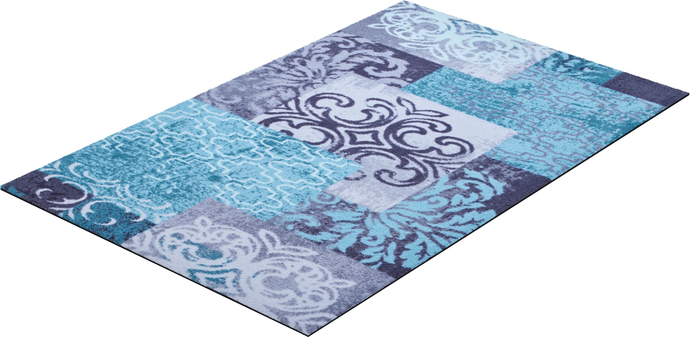 Grund Teppich »Pago« rechteckig 8 mm Höhe im Patchwork-Stil, bunt günstig online kaufen