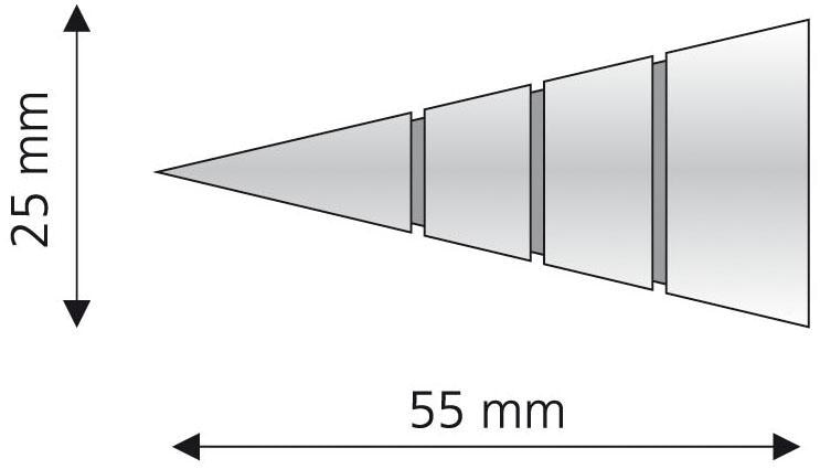 2 St.), schnell für Gardinenstangen und Gardinenstangen-Endstück (Set, bequem »Kegel«, bestellen Ø Liedeco 16 mm