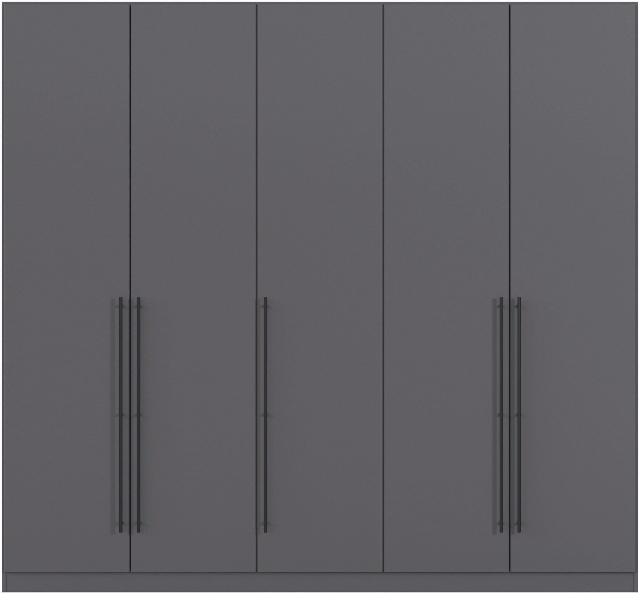 rauch Kleiderschrank »Drehtürenschrank Schrank Garderobe Wäscheschrank Schlafzimmer AVOLA«, (in 3 verschiedenen Ausstattungen BASIC/CLASSIC/PREMIUM), mit hochwertigen Stangengriffen in Schwarz aus Metall MADE IN GERMANY