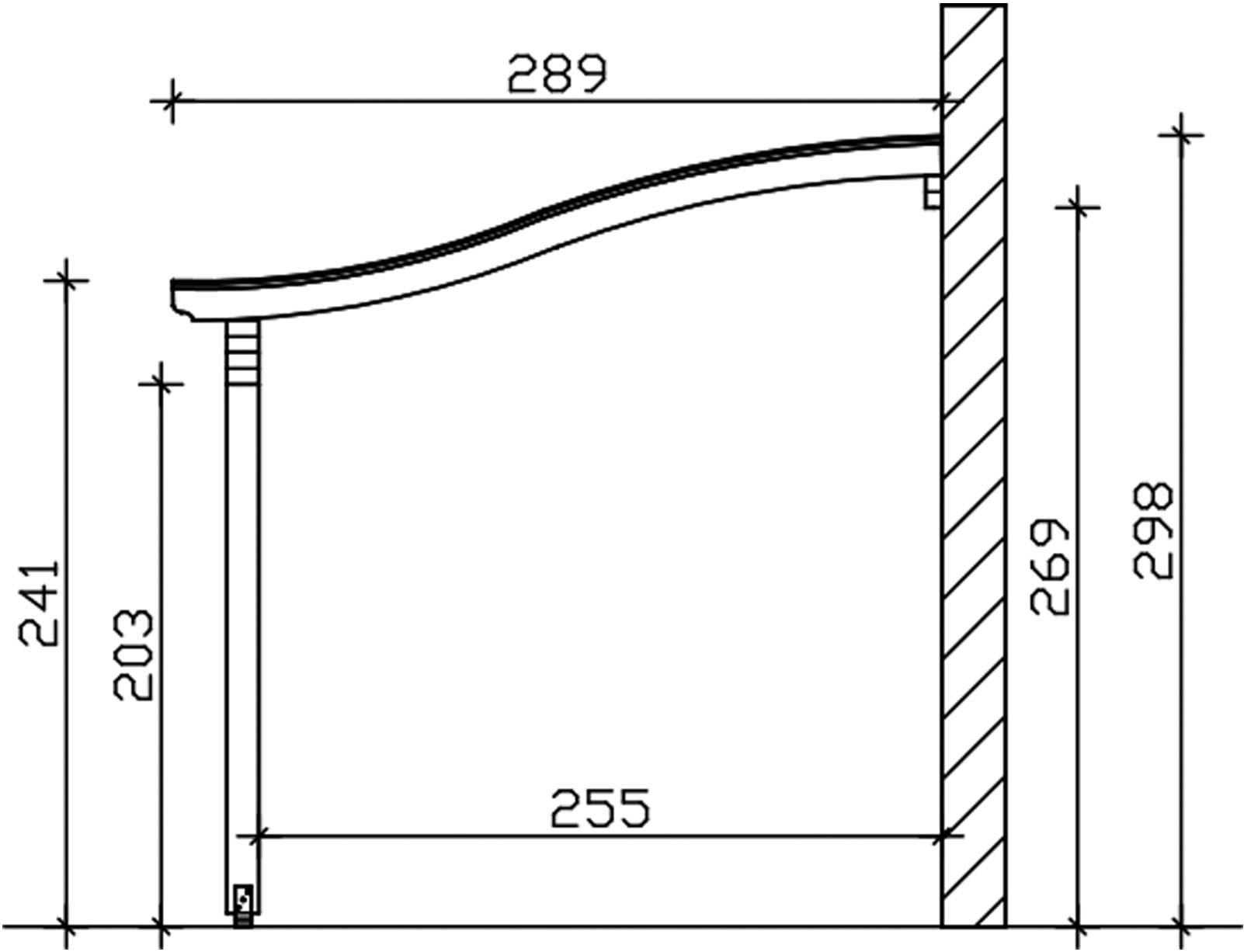 Skanholz Terrassendach »Verona« Leimholz